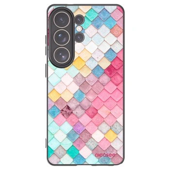 Picasee Samsung Galaxy S26 Ultra Hülle - Schwarzes Silikon - Farbiges Dach