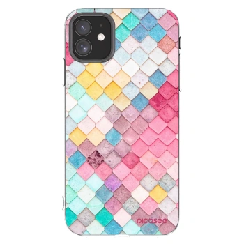Picasee Apple iPhone 11 Hülle - Transparentes Silikon - Farbiges Dach
