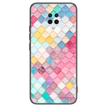 Picasee Xiaomi Redmi Note 9 Pro Hülle - Schwarzes Silikon - Farbiges Dach