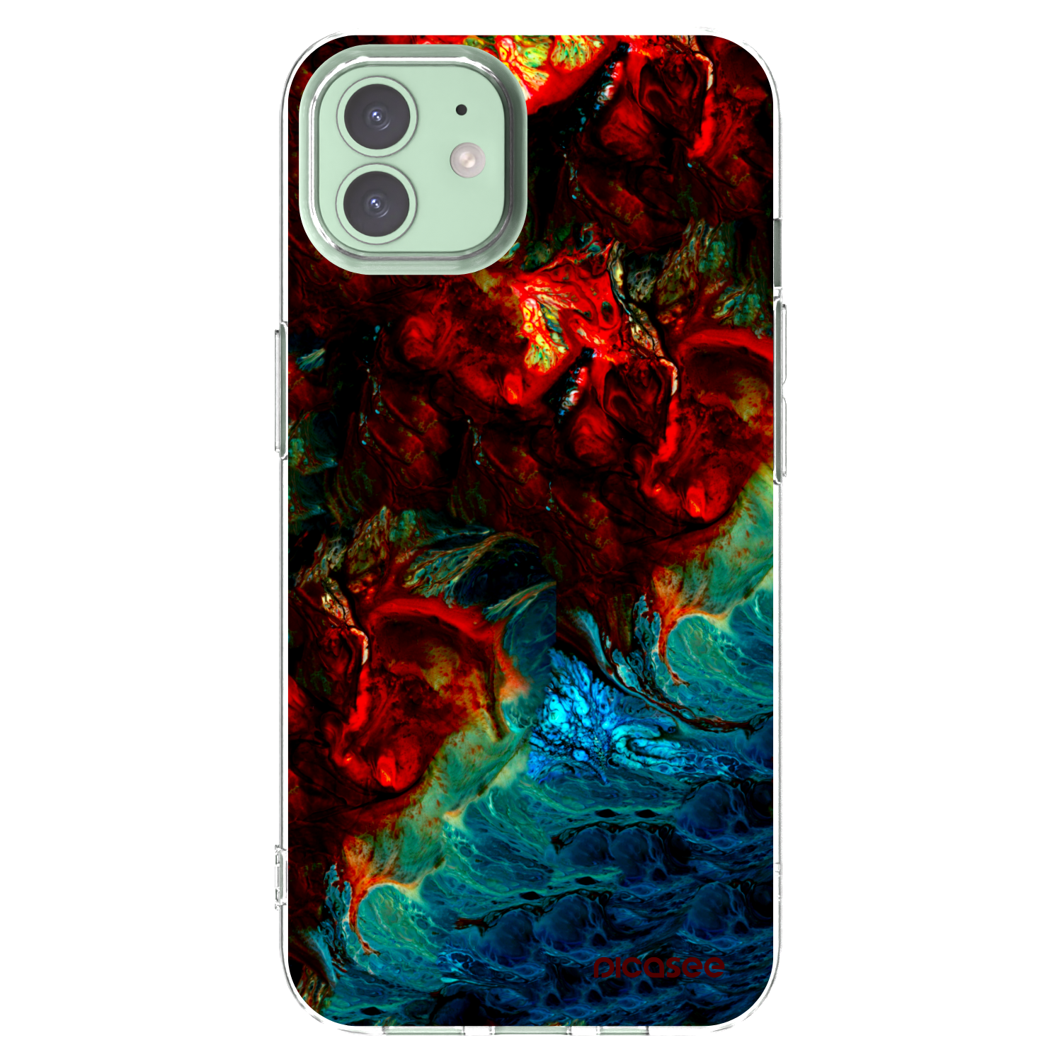Picasee Apple iPhone 12 Hülle - Transparentes Silikon - Universe