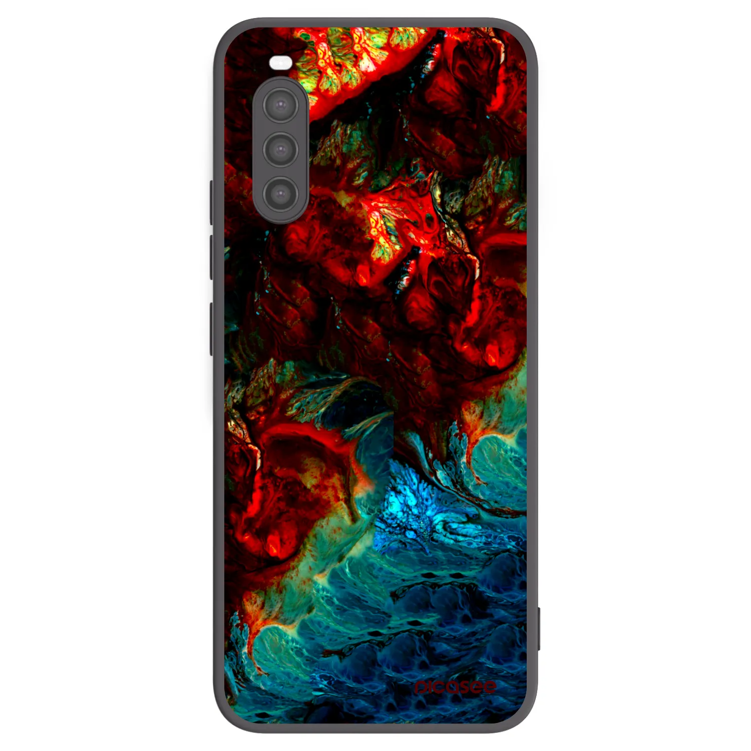 Picasee Sony Xperia 10 II Hülle - Schwarzes Silikon - Universe