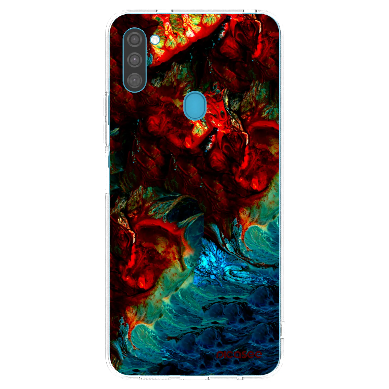 Picasee Samsung Galaxy M11 Hülle - Transparentes Silikon - Universe