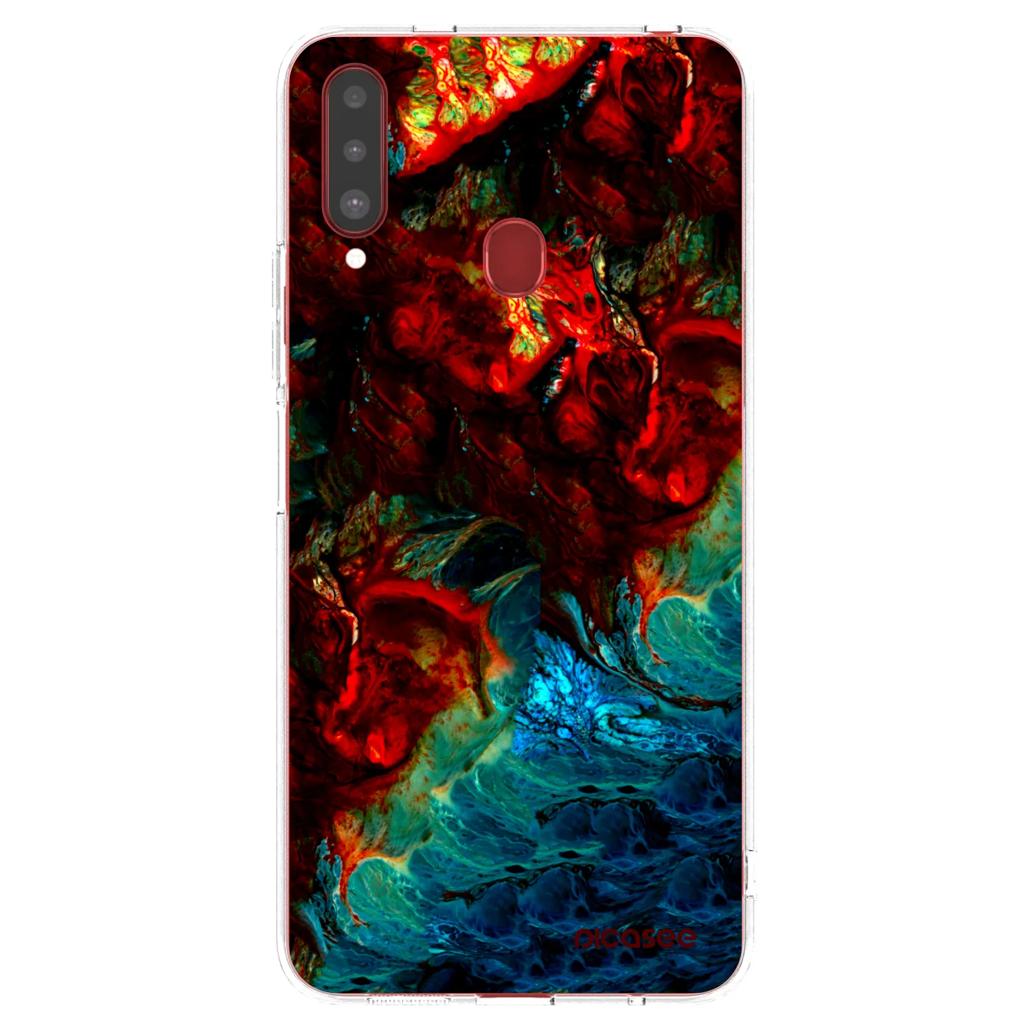 Picasee Samsung Galaxy A20s Hülle - Transparentes Silikon - Universe