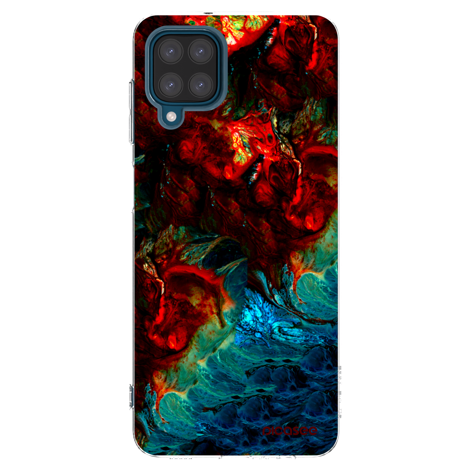 Picasee Samsung Galaxy A12 A125F Hülle - Transparentes Silikon - Universe