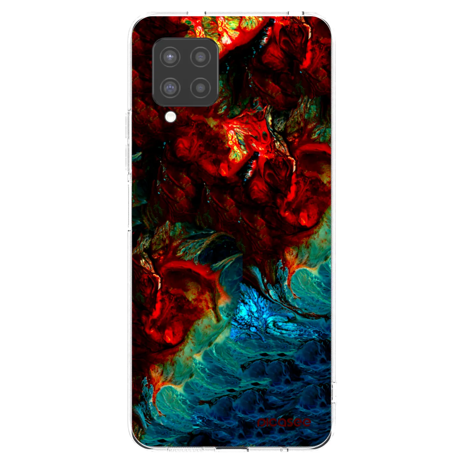 Picasee Samsung Galaxy A42 A426B Hülle - Transparentes Silikon - Universe
