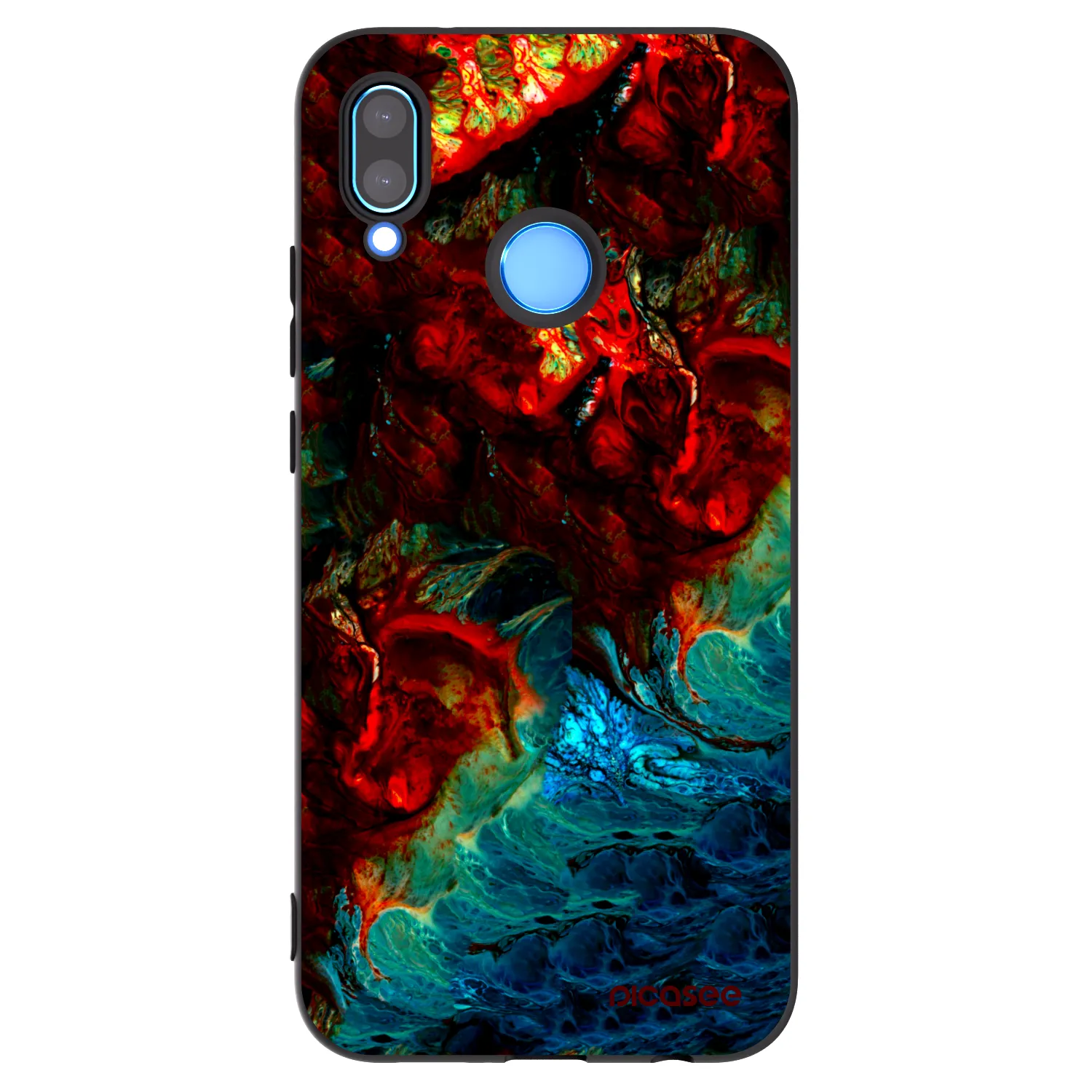 Picasee Huawei P20 Lite Hülle - Schwarzes Silikon - Universe