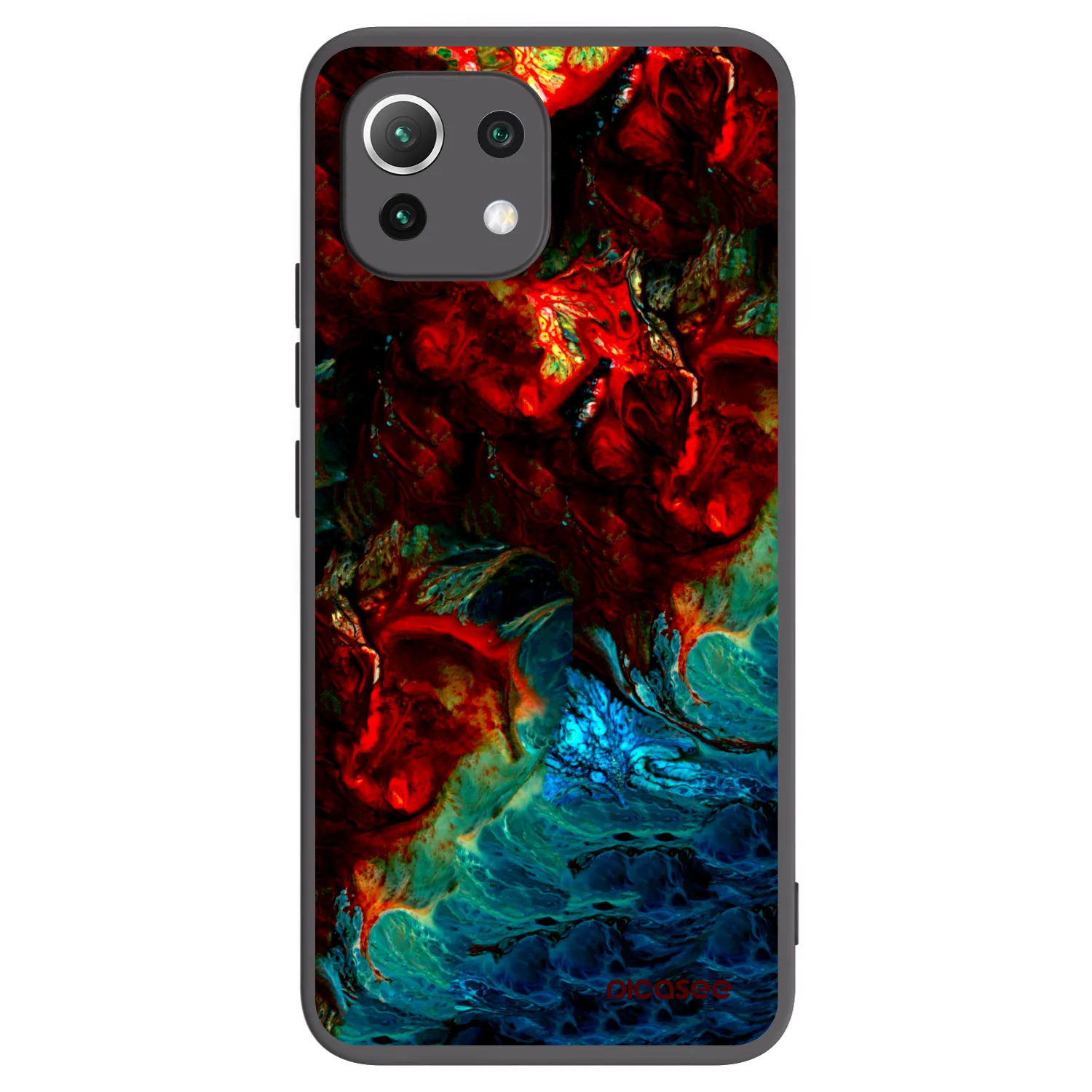 Picasee Xiaomi Mi 11 Lite Hülle - Schwarzes Silikon - Universe