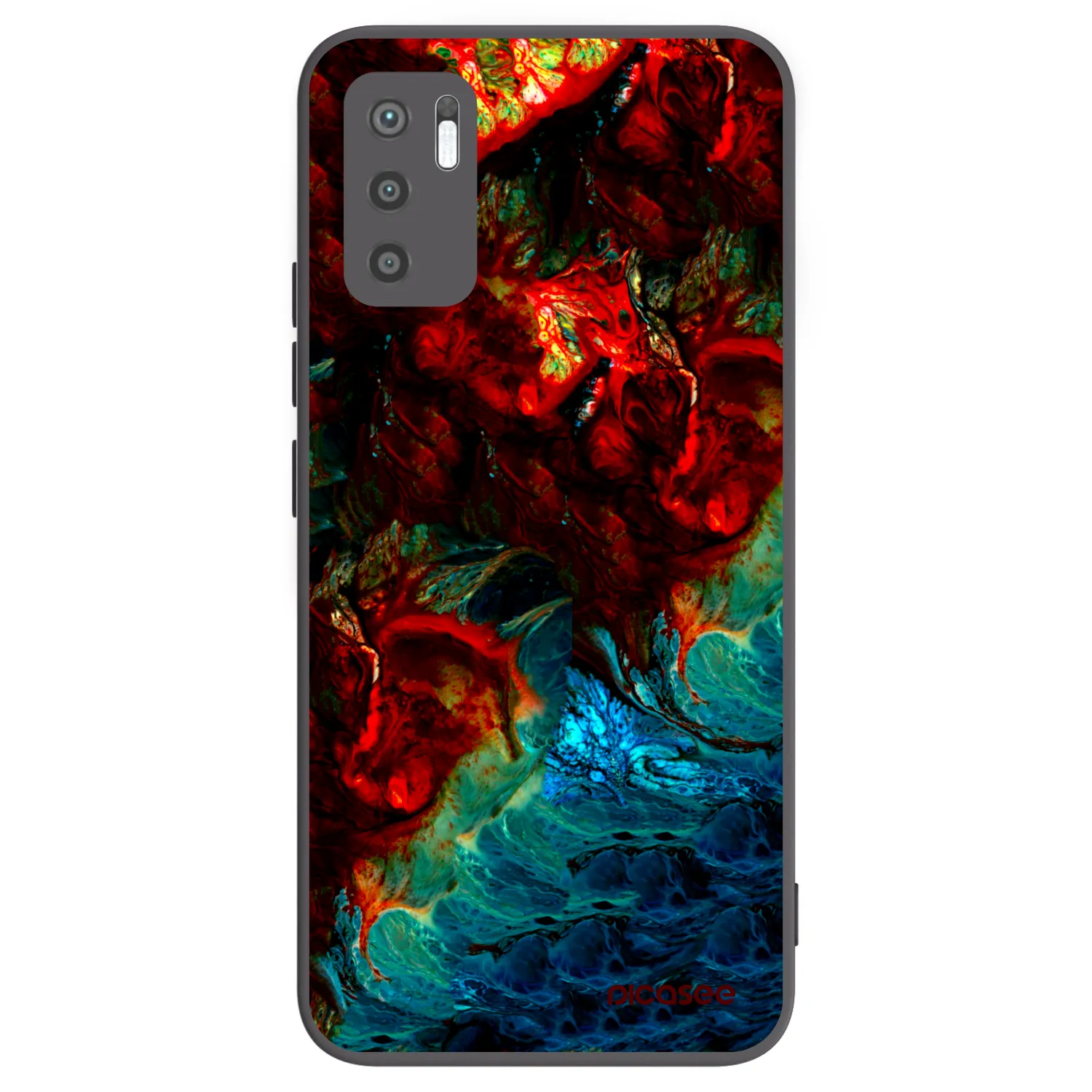 Picasee Xiaomi Redmi Note 10 5G Hülle - Schwarzes Silikon - Universe