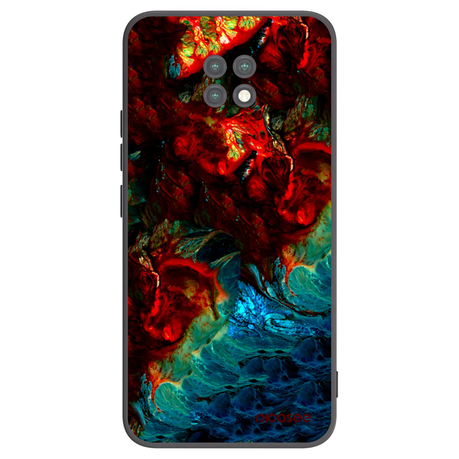 Picasee Xiaomi Redmi Note 9T Hülle - Schwarzes Silikon - Universe