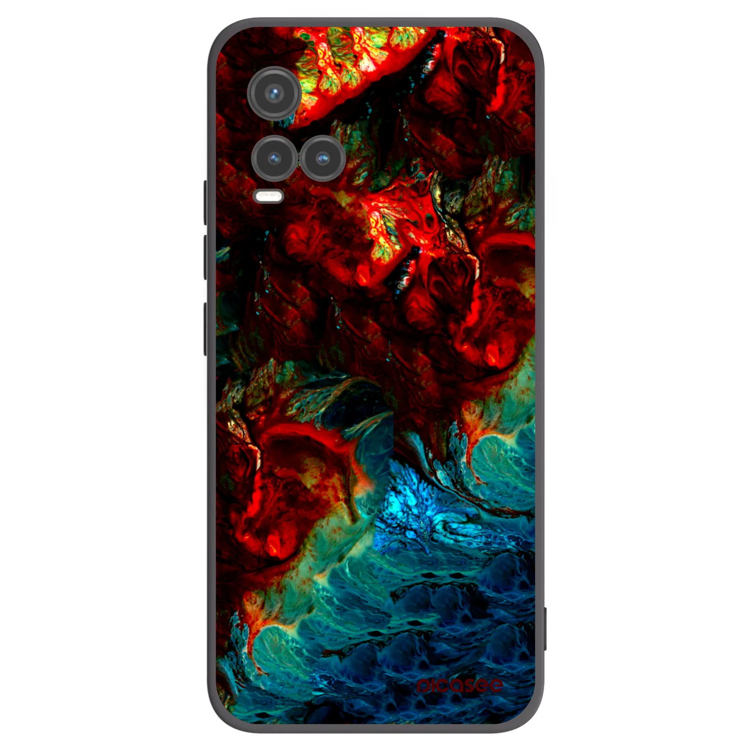 Picasee Vivo Y33s Hülle - Schwarzes Silikon - Universe