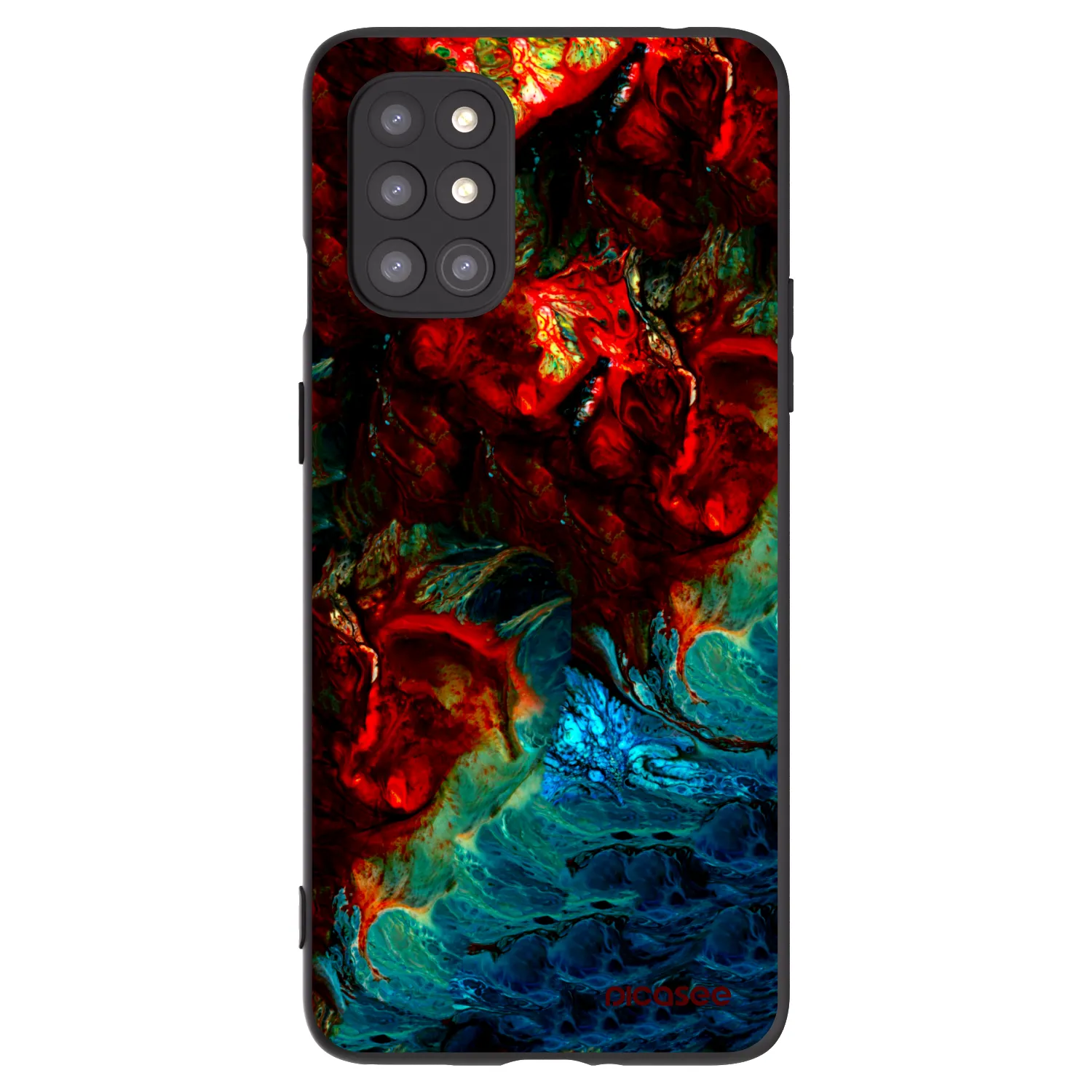 Picasee OnePlus 8T Hülle - Schwarzes Silikon - Universe