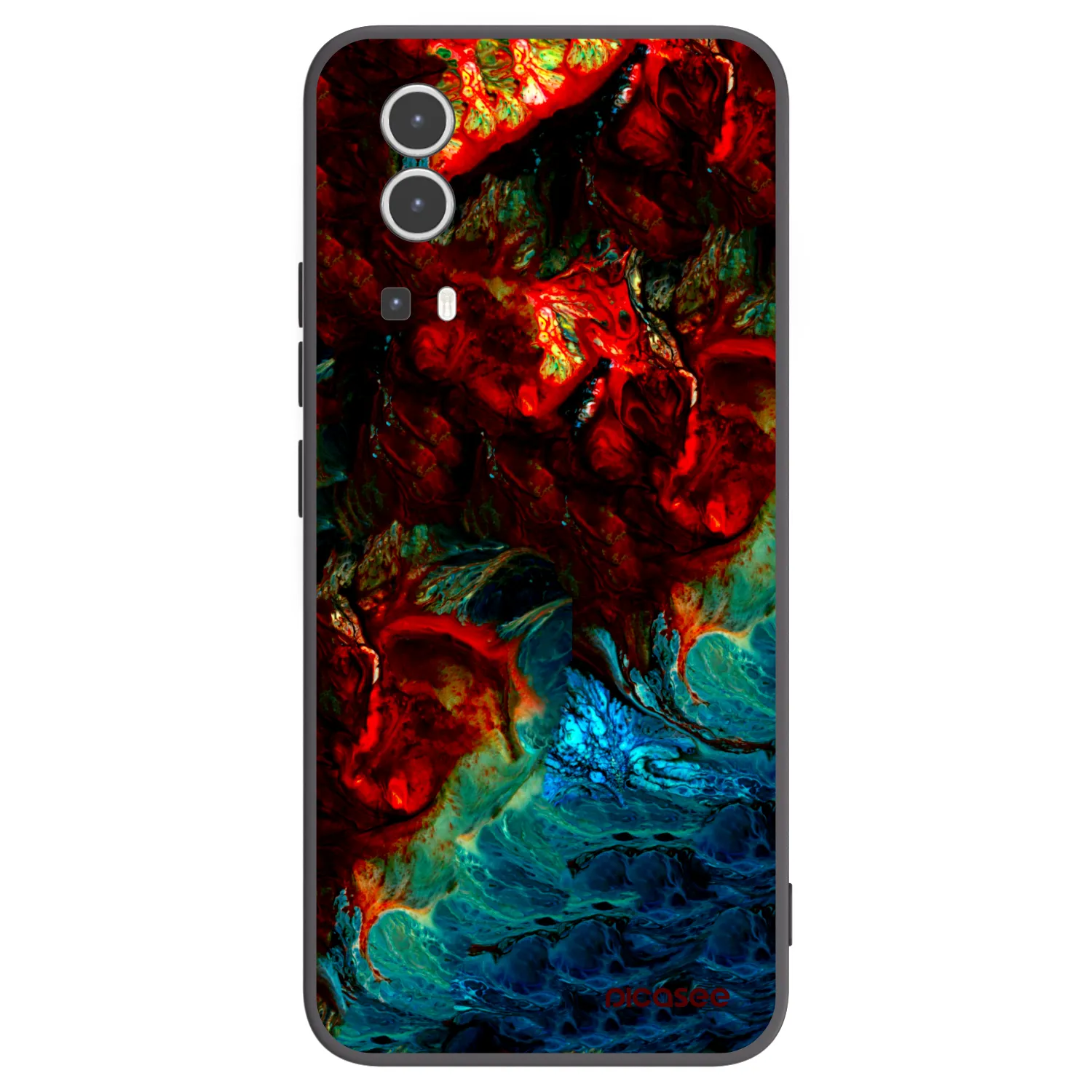 Picasee Vivo Y72 5G Hülle - Schwarzes Silikon - Universe