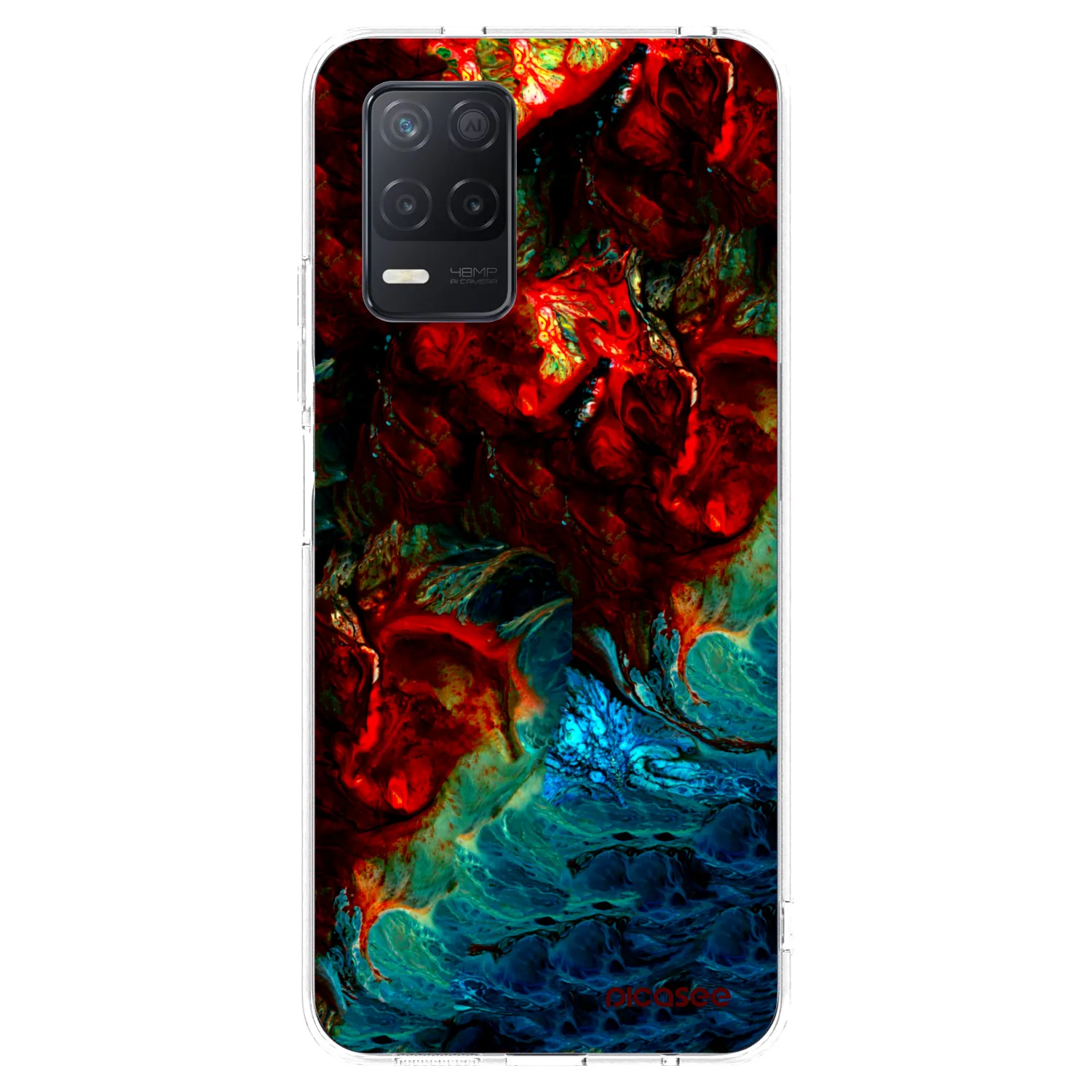 Picasee Realme 8 5G Hülle - Transparentes Silikon - Universe