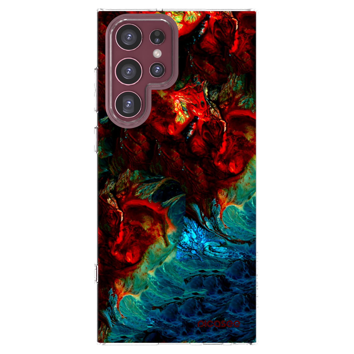 Picasee Samsung Galaxy S22 Ultra 5G Hülle - Transparentes Silikon - Universe