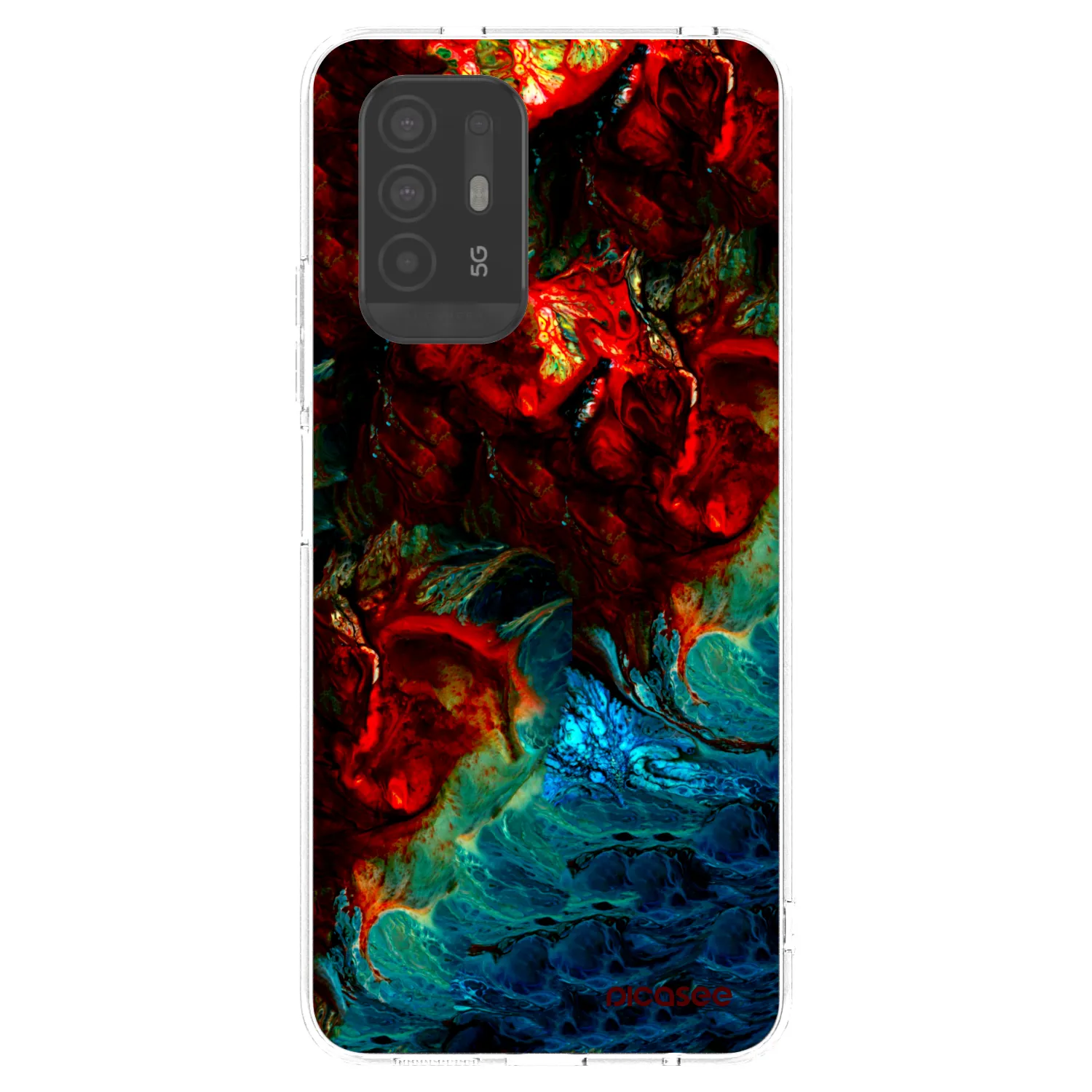 Picasee OPPO A94 5G Hülle - Transparentes Silikon - Universe