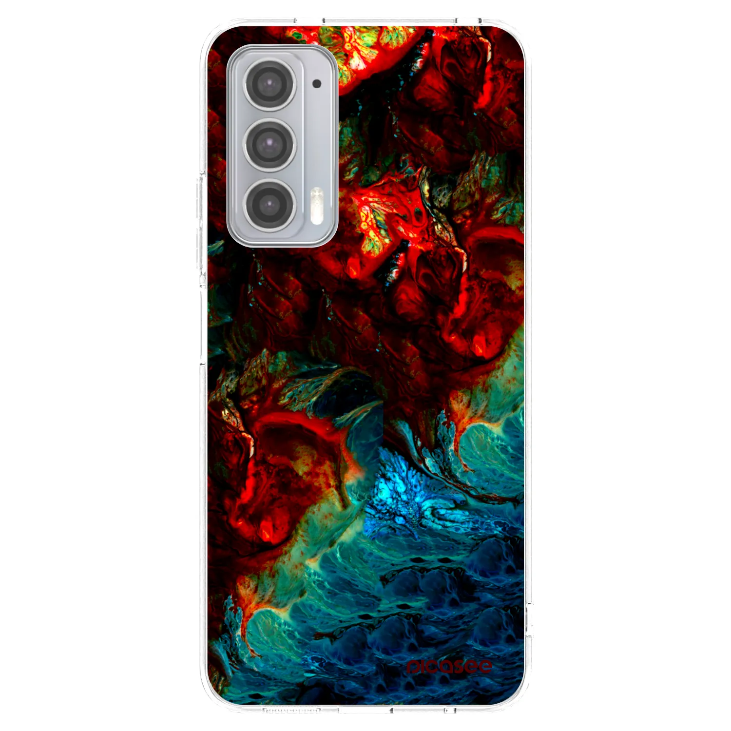 Picasee Motorola Edge 20 Hülle - Transparentes Silikon - Universe