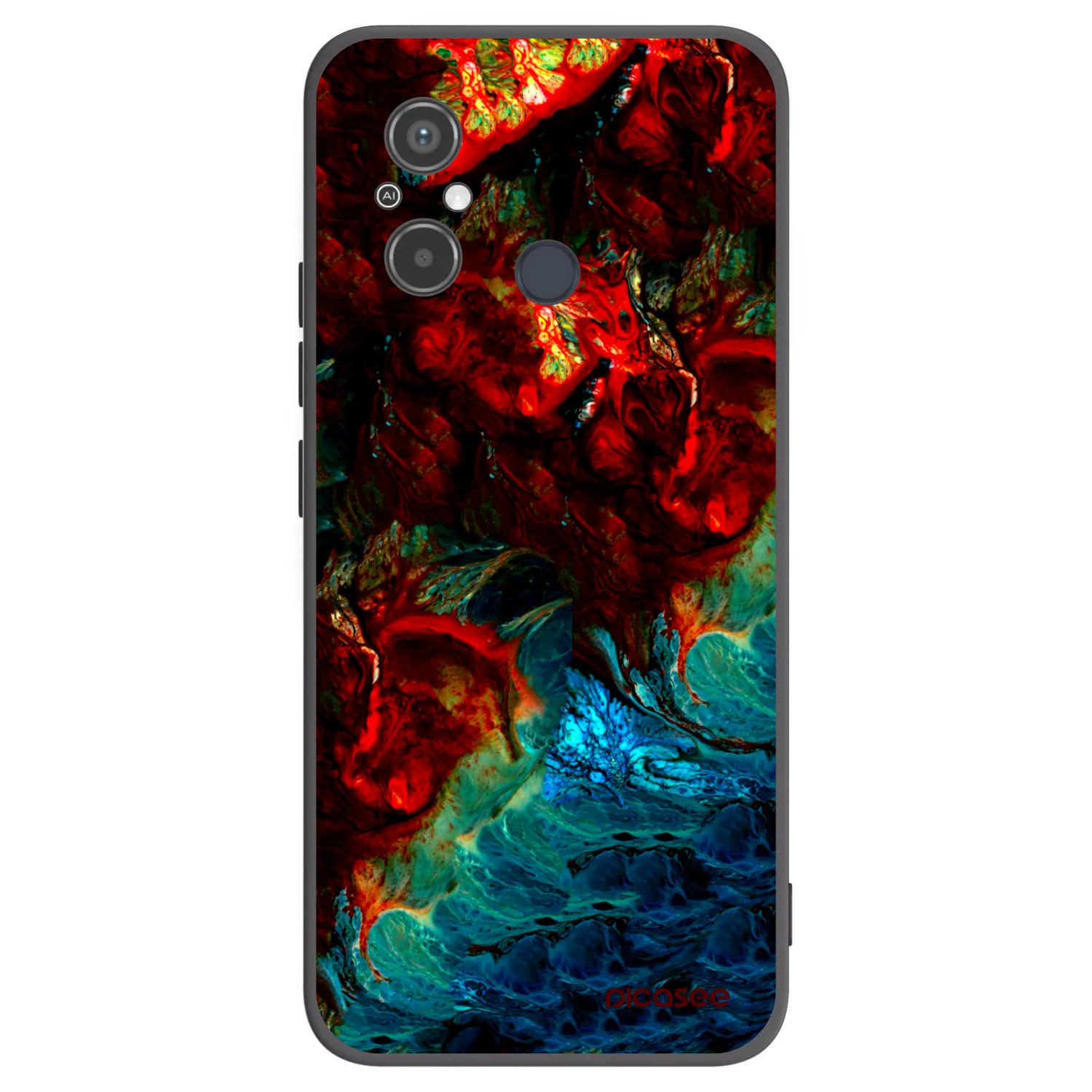 Picasee Xiaomi Redmi 12C Hülle - Schwarzes Silikon - Universe