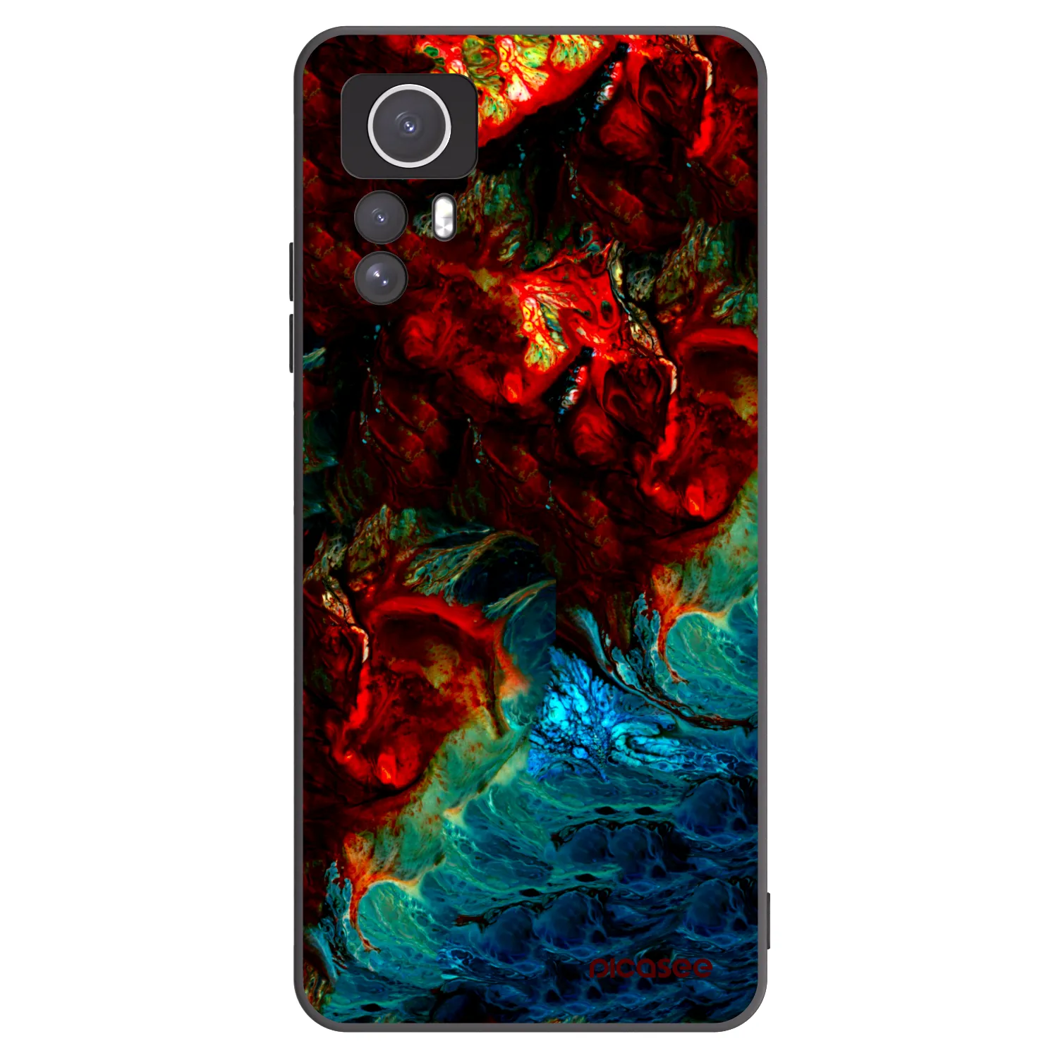 Picasee Xiaomi Redmi Note 12S Hülle - Schwarzes Silikon - Universe