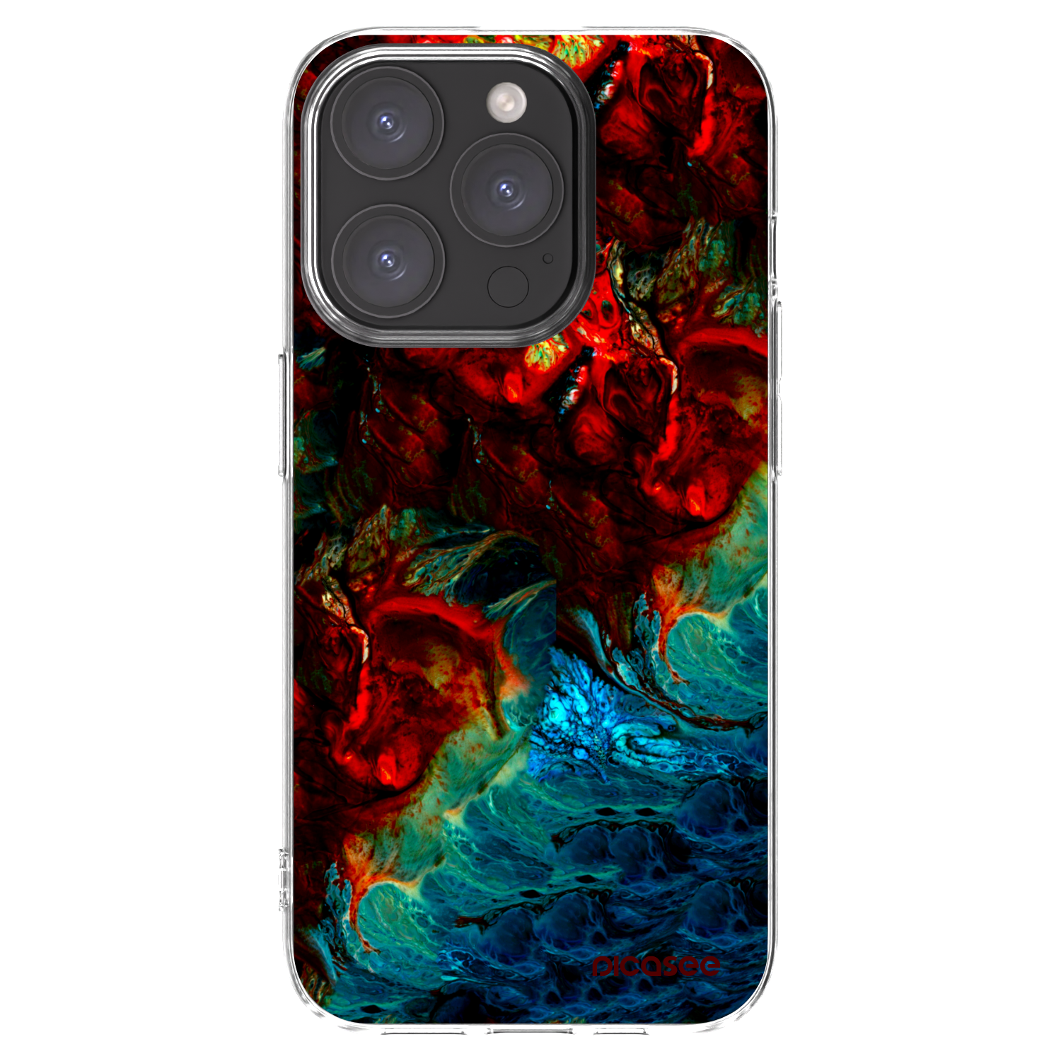Picasee Apple iPhone 15 Pro Hülle - Transparentes Silikon - Universe