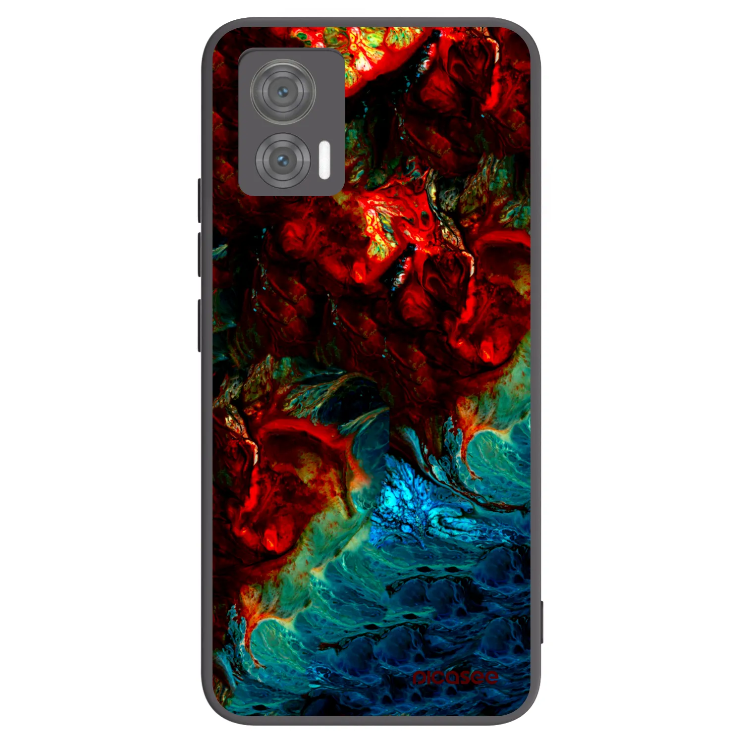 Picasee Motorola Edge 30 Neo Hülle - Schwarzes Silikon - Universe