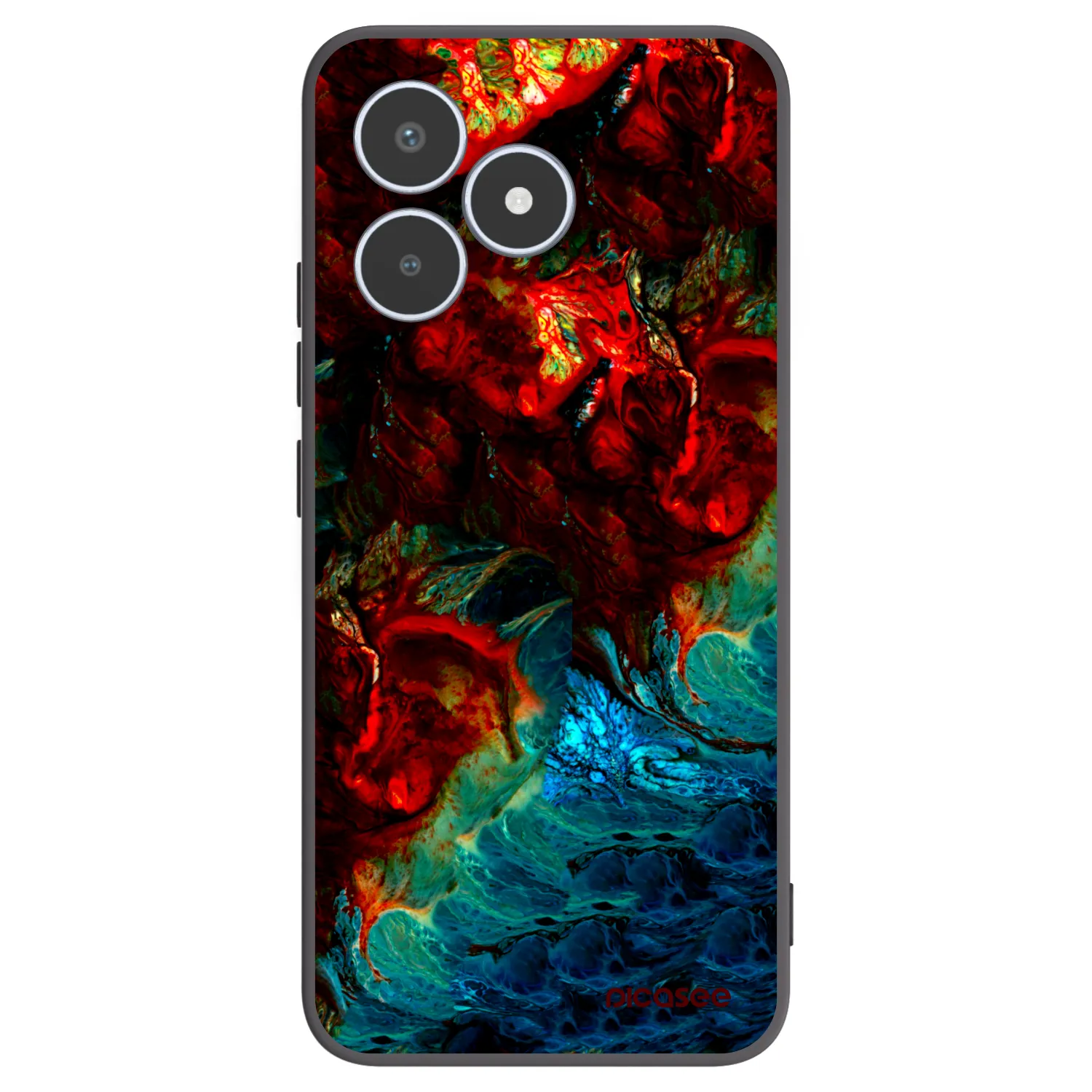 Picasee Realme C53 Hülle - Schwarzes Silikon - Universe