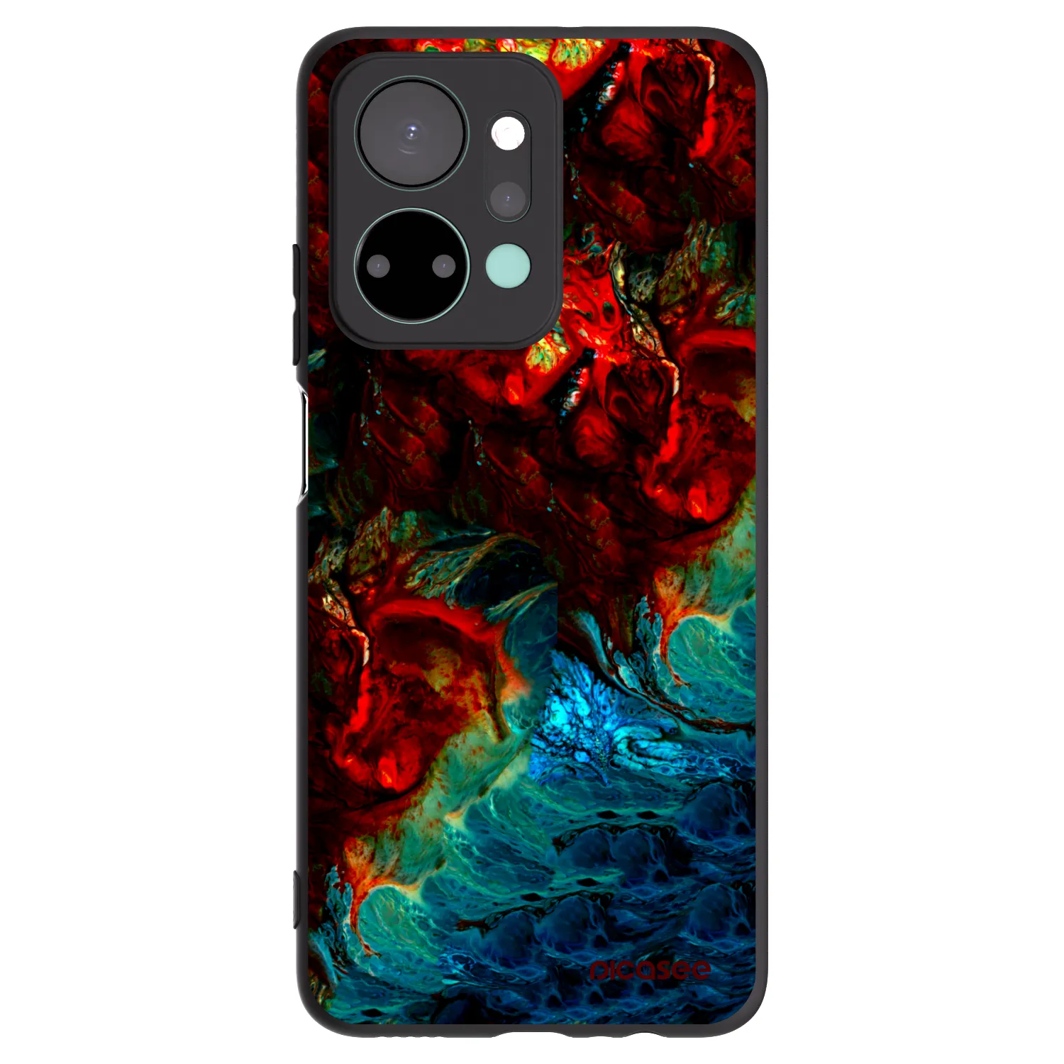 Picasee Honor X7a Hülle - Schwarzes Silikon - Universe