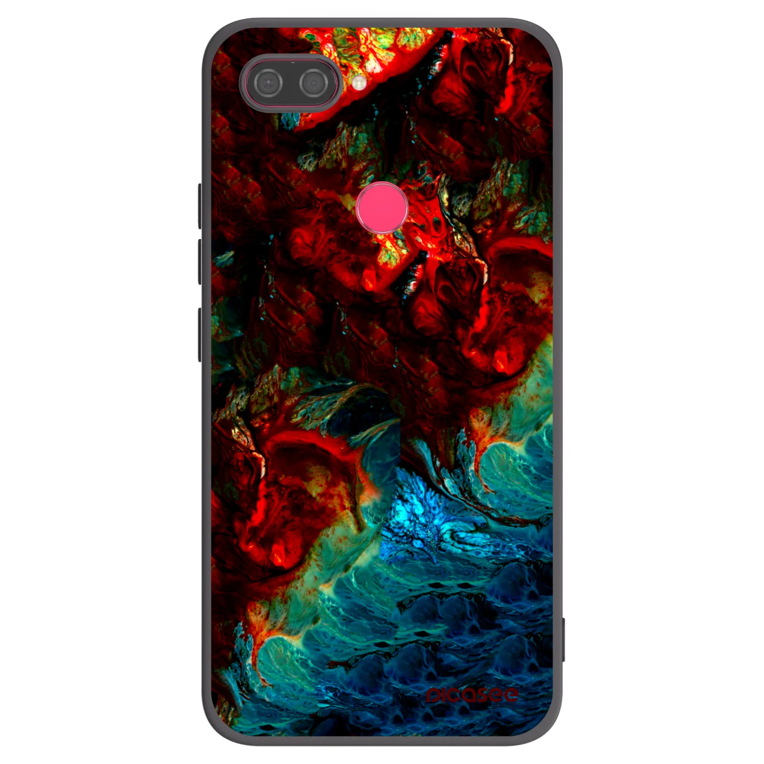 Picasee Xiaomi Mi 8 Lite Hülle - Schwarzes Silikon - Universe