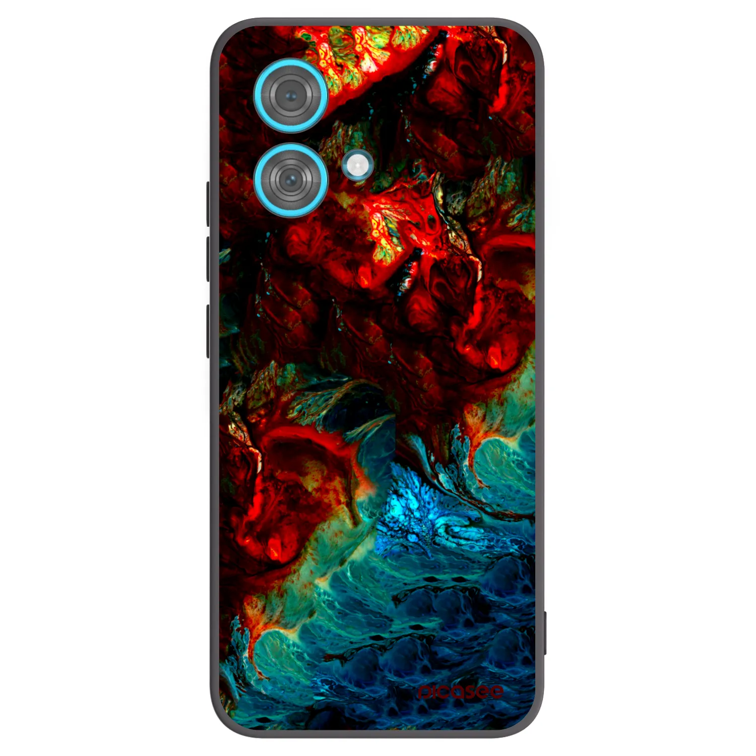 Picasee Motorola Edge 40 Neo Hülle - Schwarzes Silikon - Universe