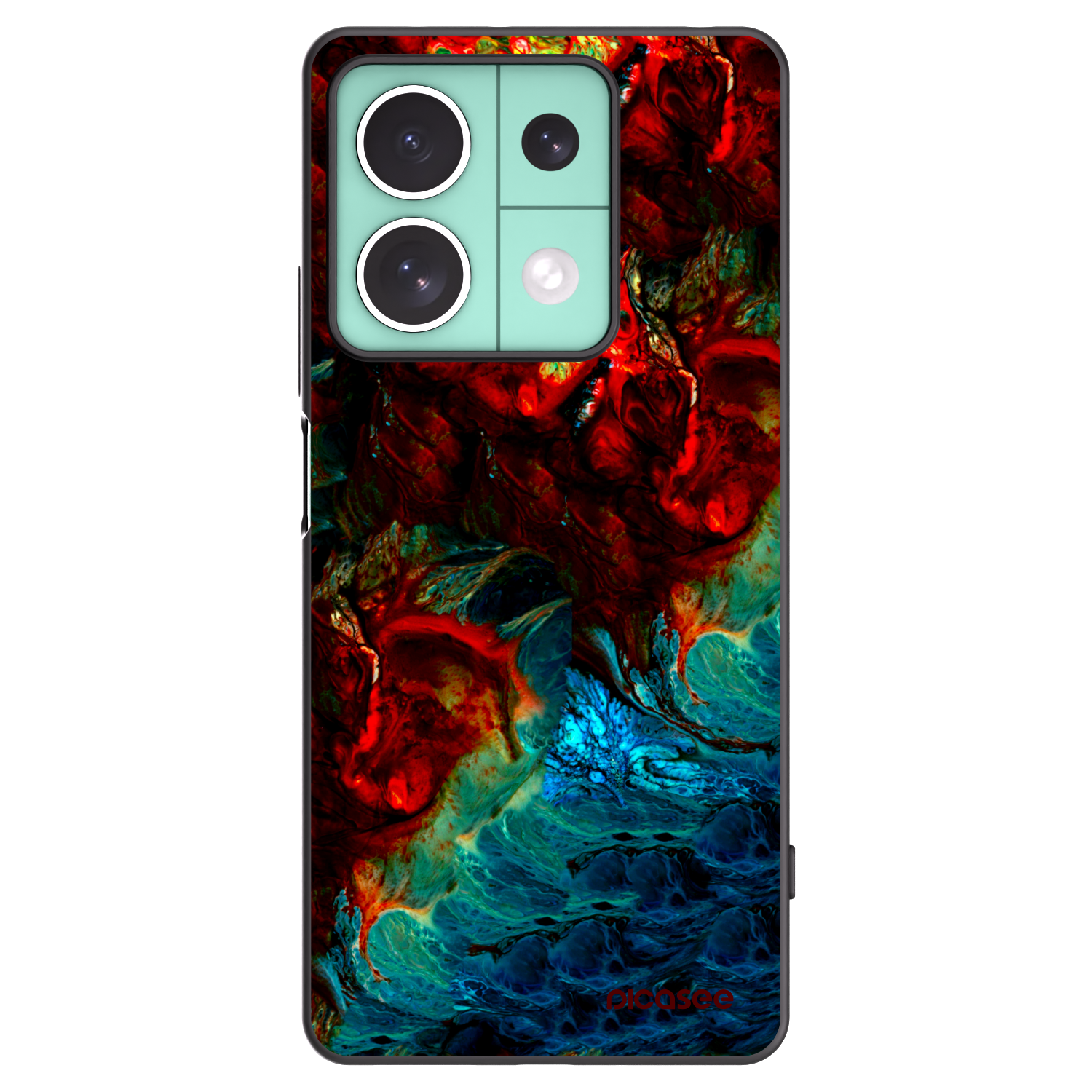 Picasee Xiaomi Redmi Note 13 5G Hülle - Schwarzes Silikon - Universe