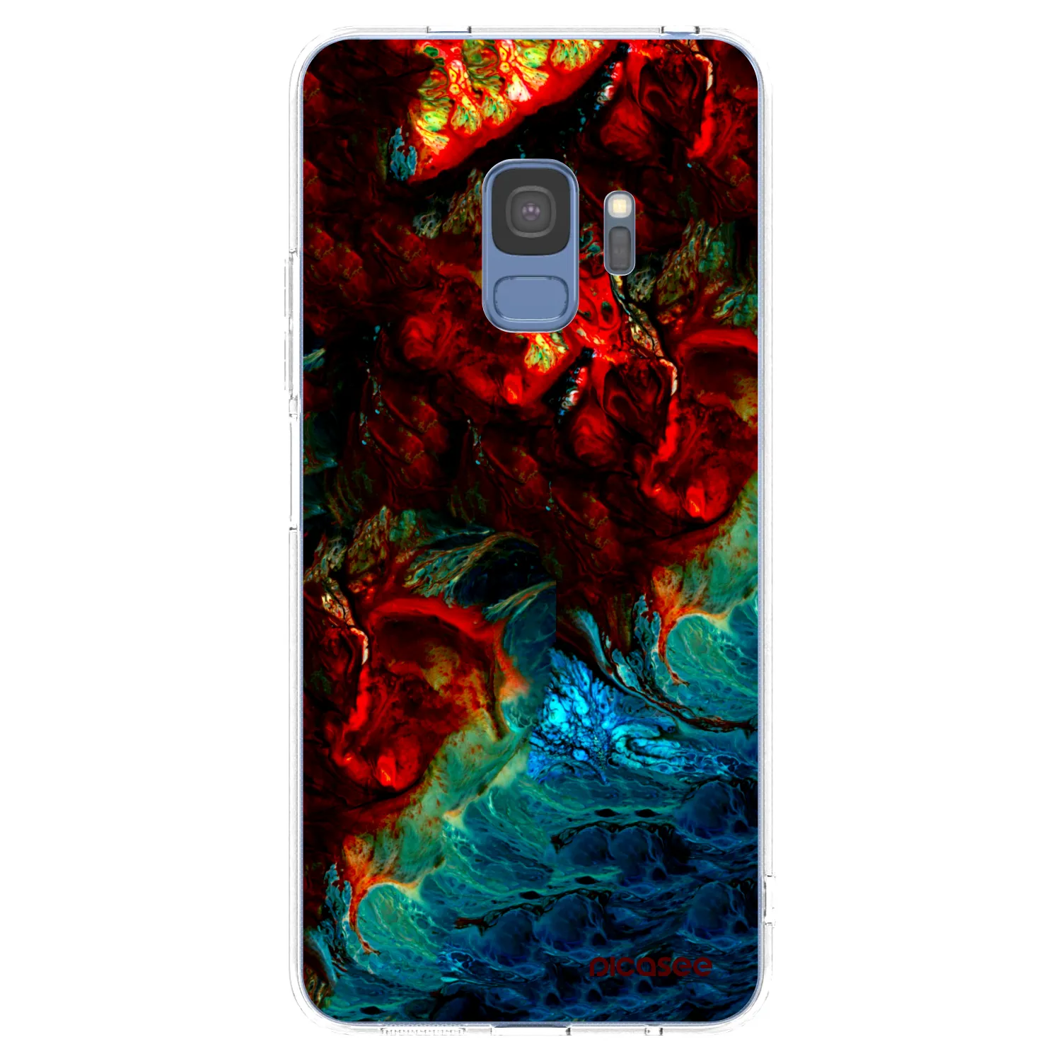 Picasee Samsung Galaxy S9 G960F Hülle - Transparentes Silikon - Universe