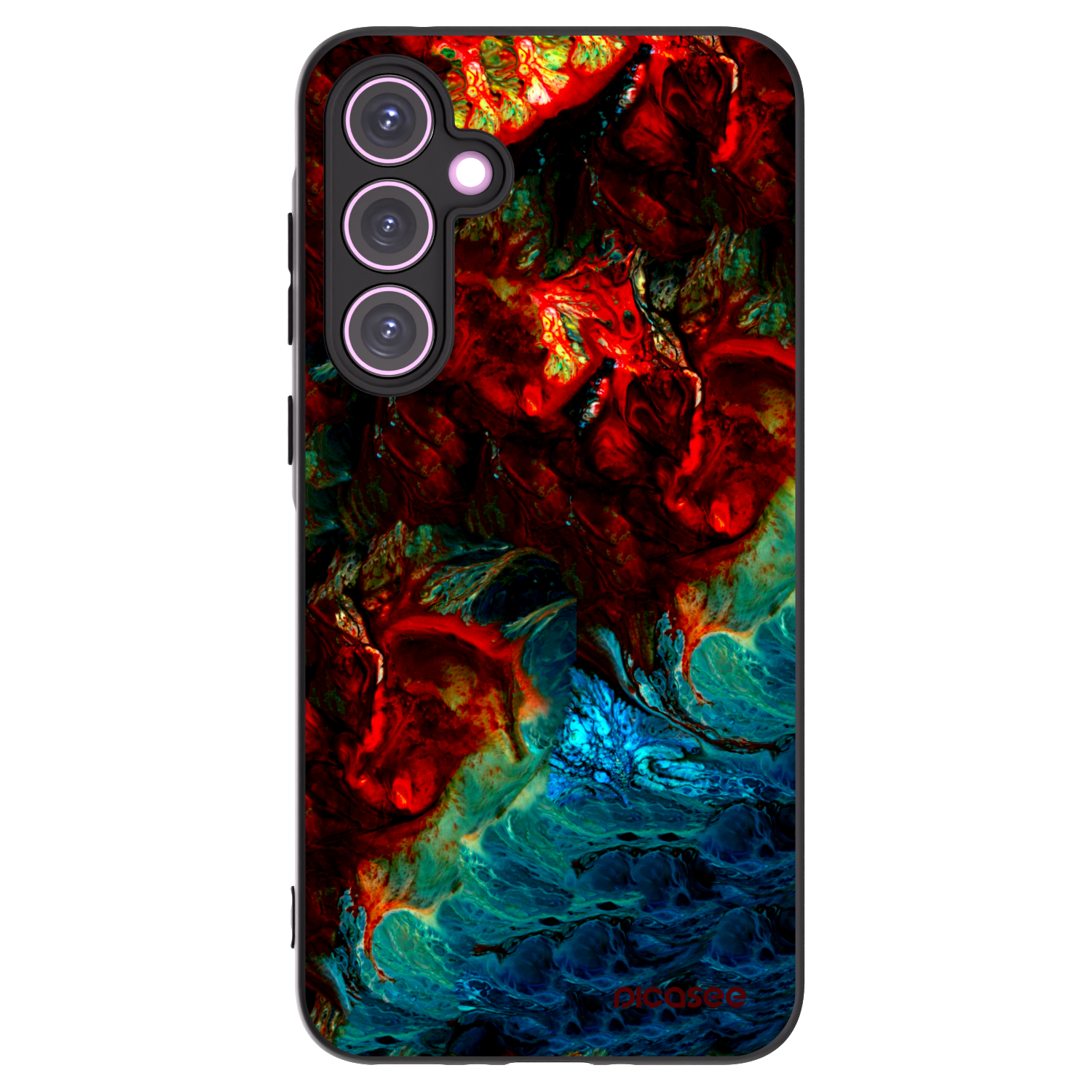 Picasee Samsung Galaxy A35 5G A356B Hülle - Schwarzes Silikon - Universe