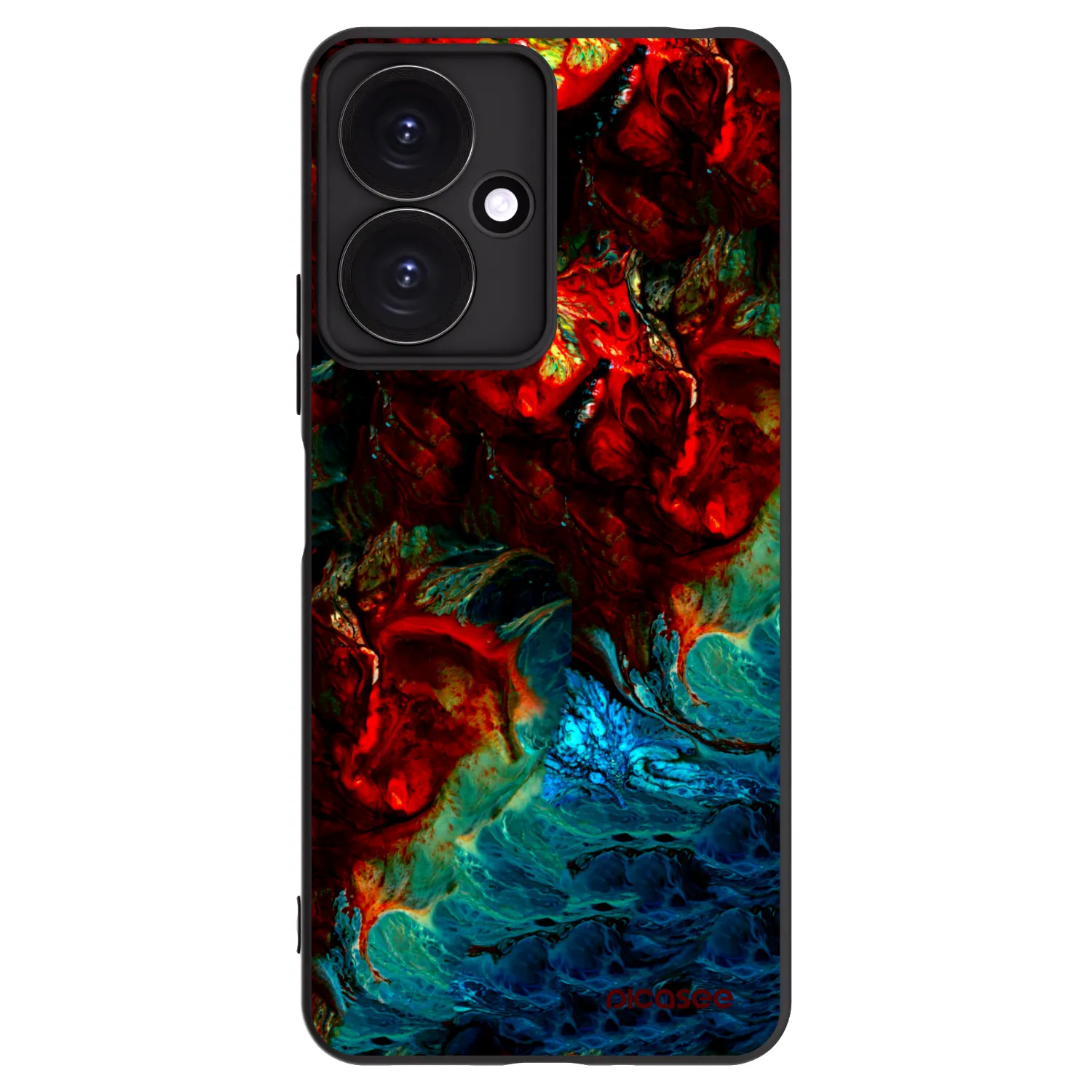 Picasee Xiaomi Redmi 13C 5G Hülle - Schwarzes Silikon - Universe