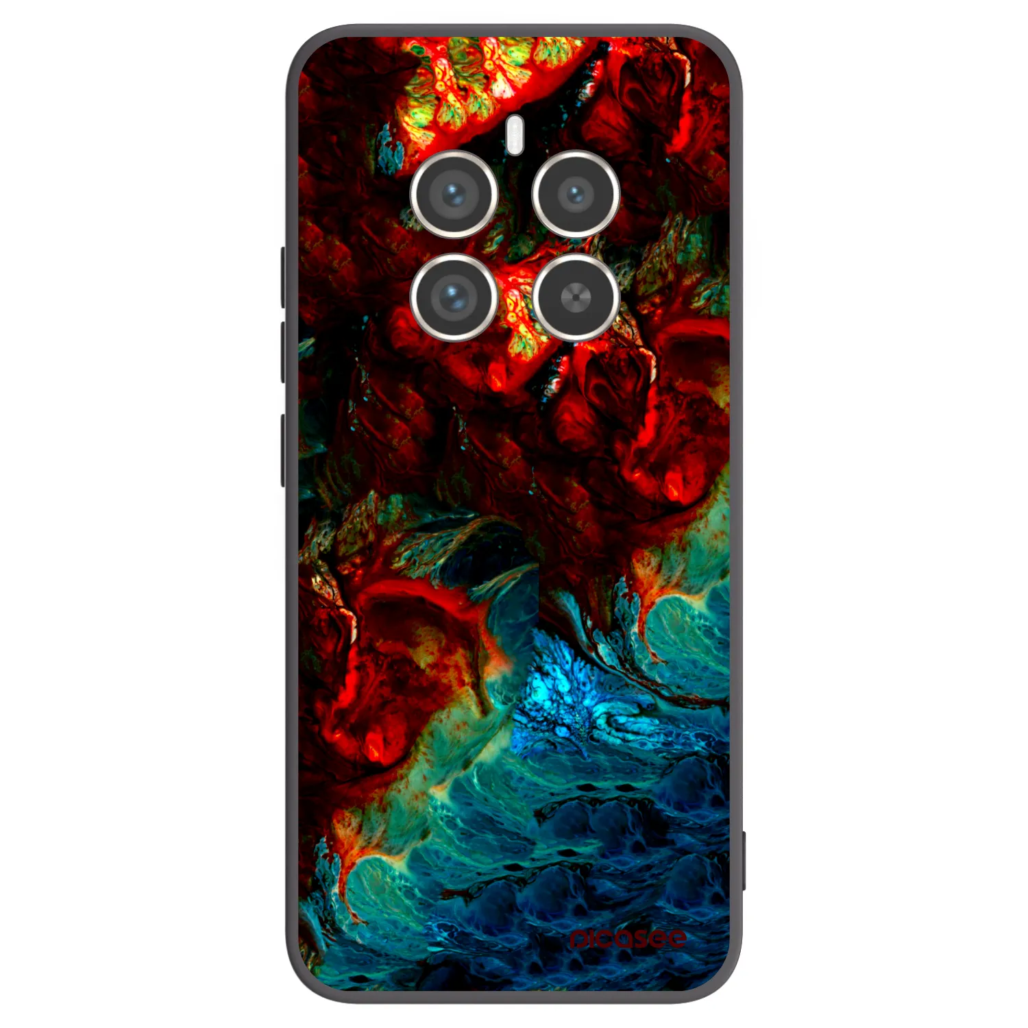 Picasee Realme 12 Pro 5G Hülle - Schwarzes Silikon - Universe