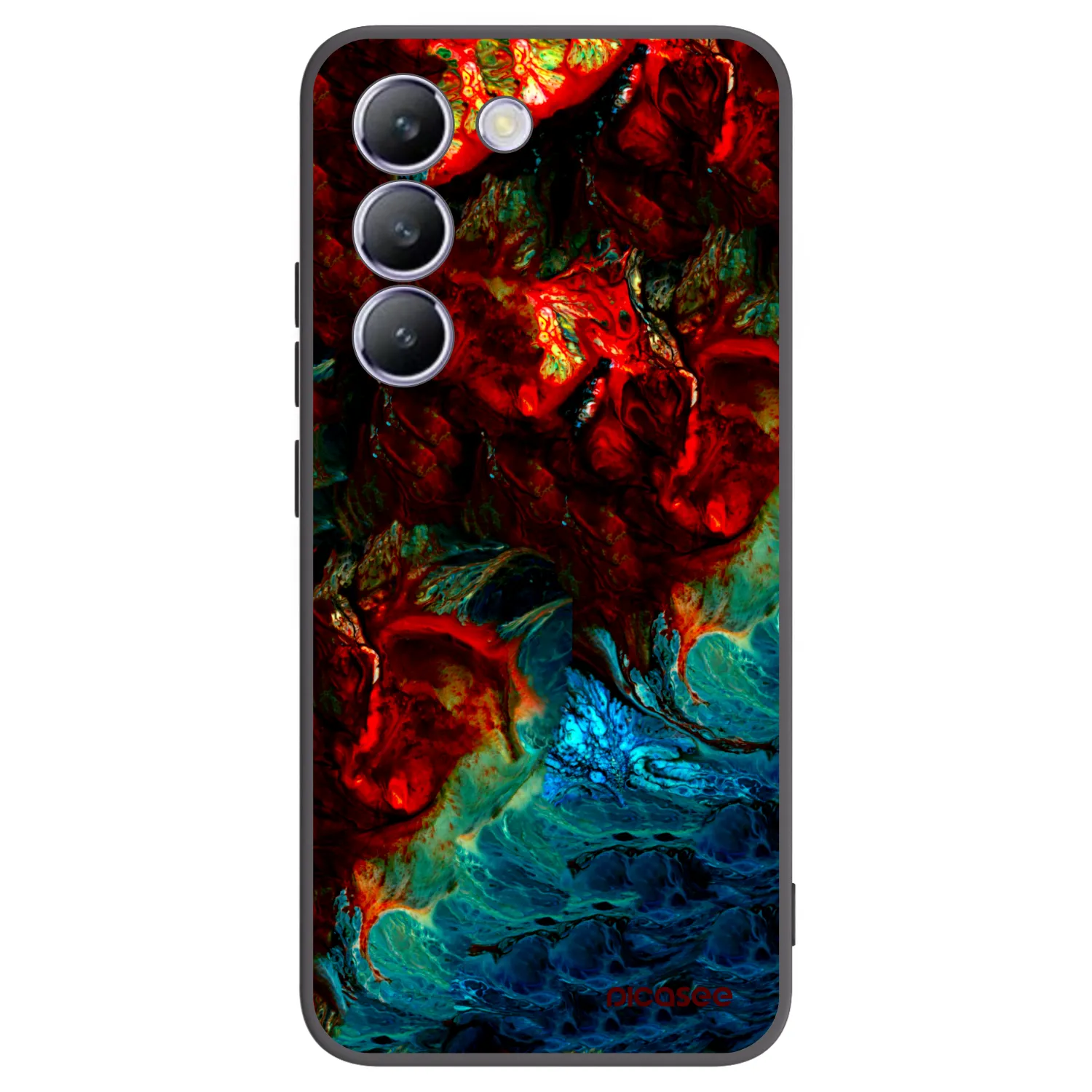 Picasee Vivo V40 SE 5G Hülle - Schwarzes Silikon - Universe