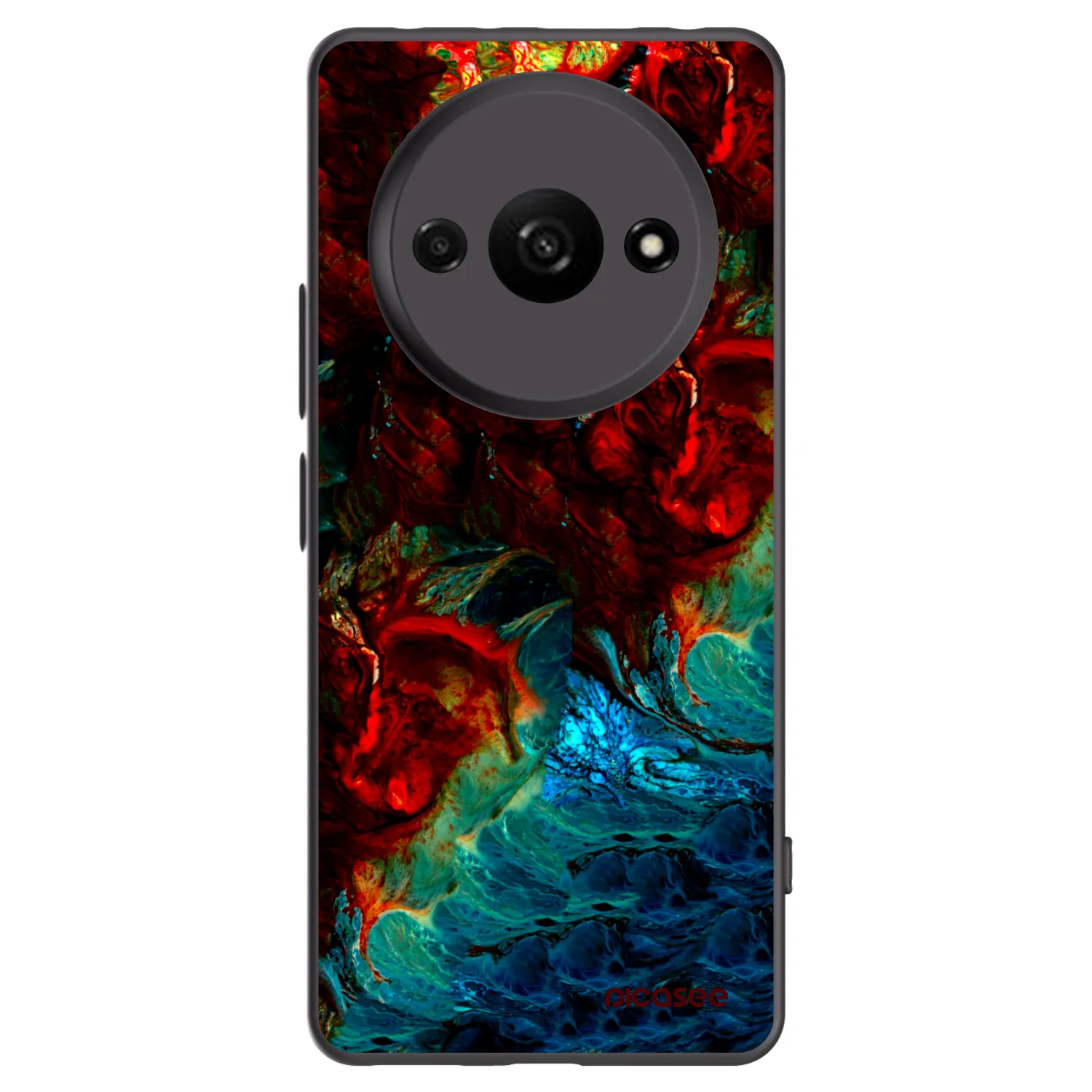 Picasee Xiaomi Redmi A3 Hülle - Schwarzes Silikon - Universe