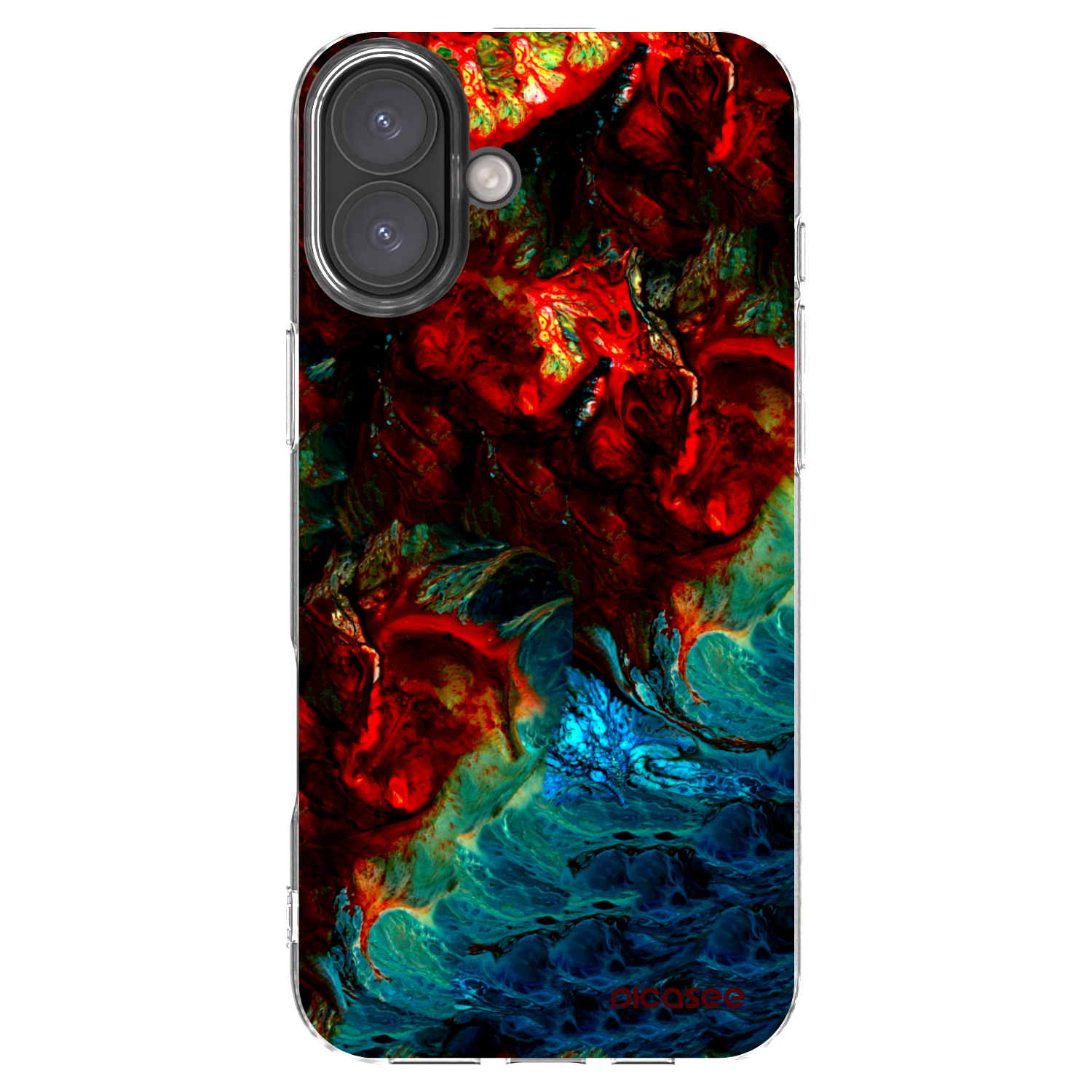 Picasee Apple iPhone 16 Plus Hülle - Transparentes Silikon - Universe