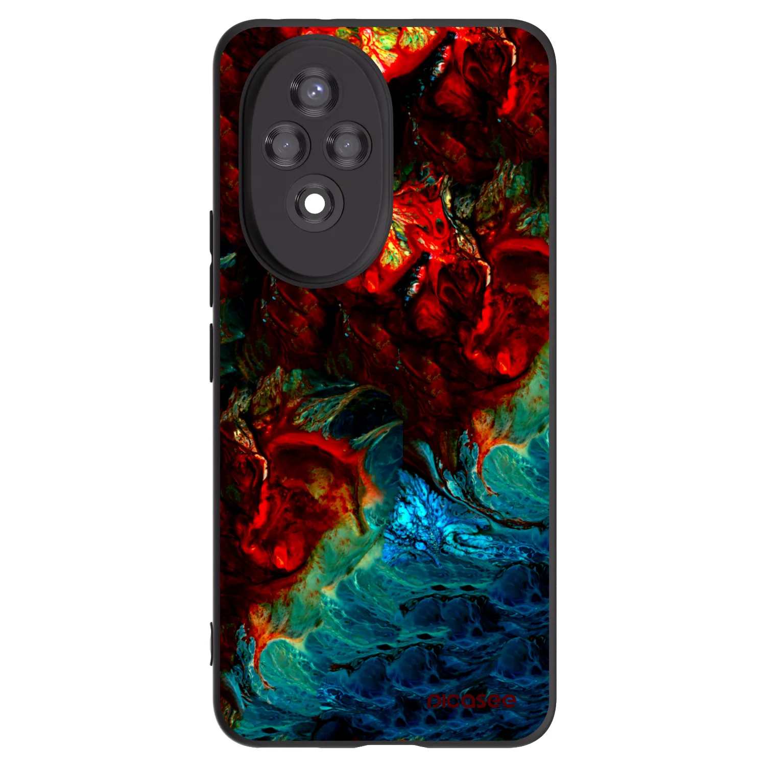 Picasee Honor 200 5G Hülle - Schwarzes Silikon - Universe