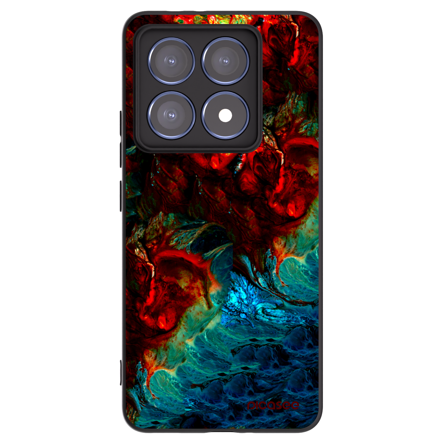 Picasee Xiaomi 14T Pro Hülle - Schwarzes Silikon - Universe