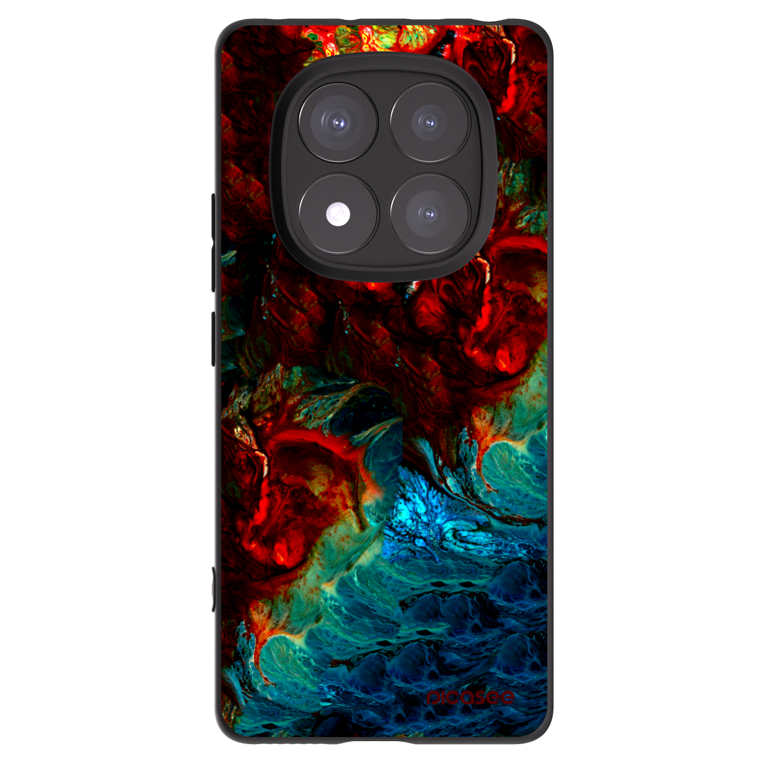 Picasee Xiaomi Redmi Note 14 Pro 5G Hülle - Schwarzes Silikon - Universe