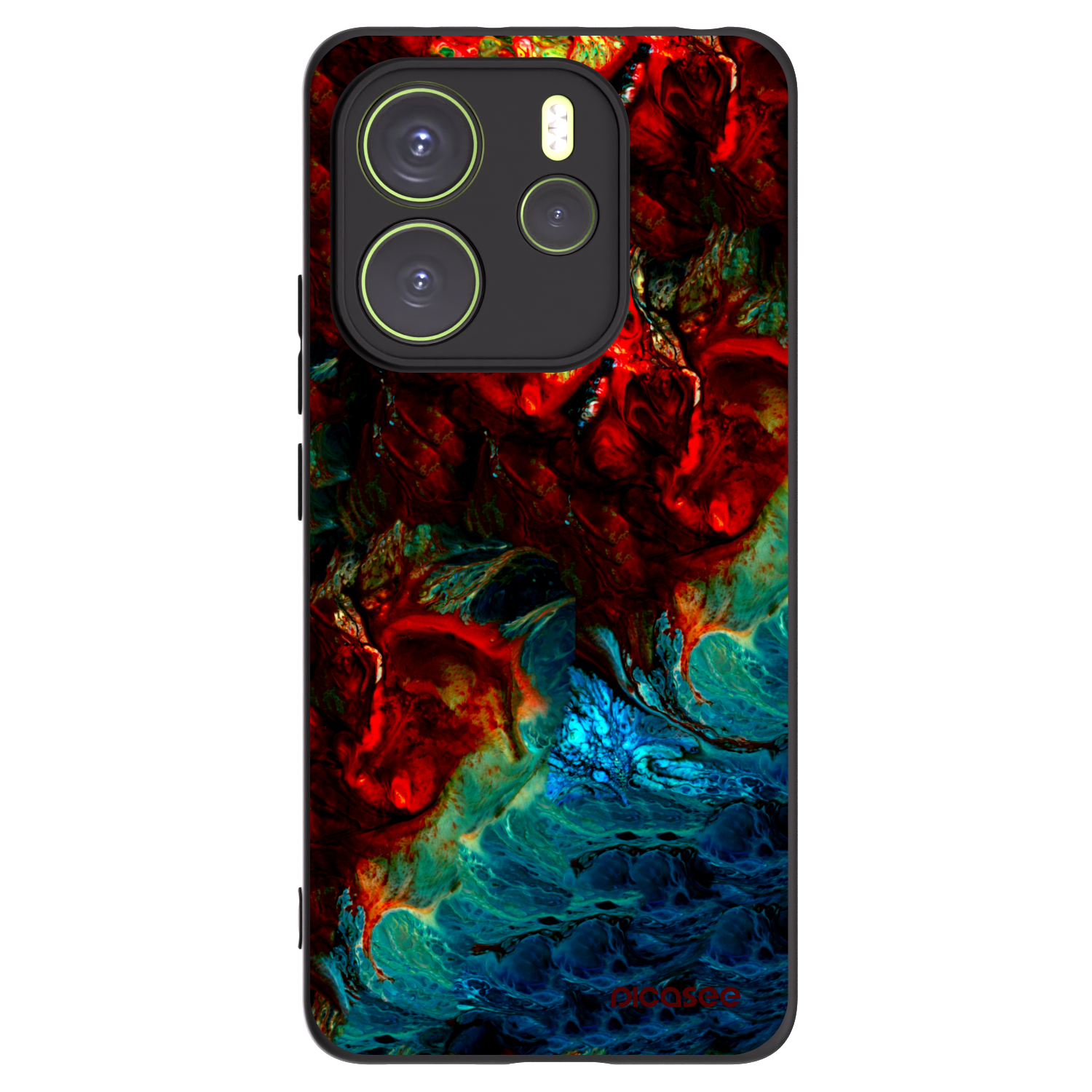 Picasee Xiaomi Redmi Note 14 4G Hülle - Schwarzes Silikon - Universe