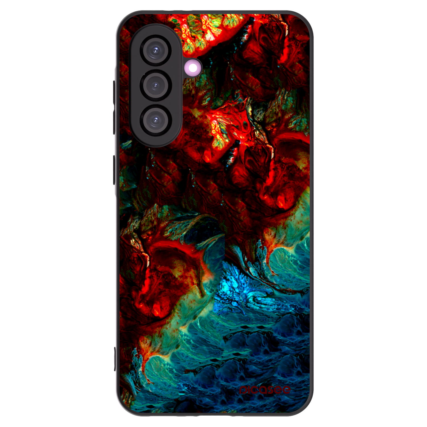Picasee Samsung Galaxy A36 5G Hülle - Schwarzes Silikon - Universe