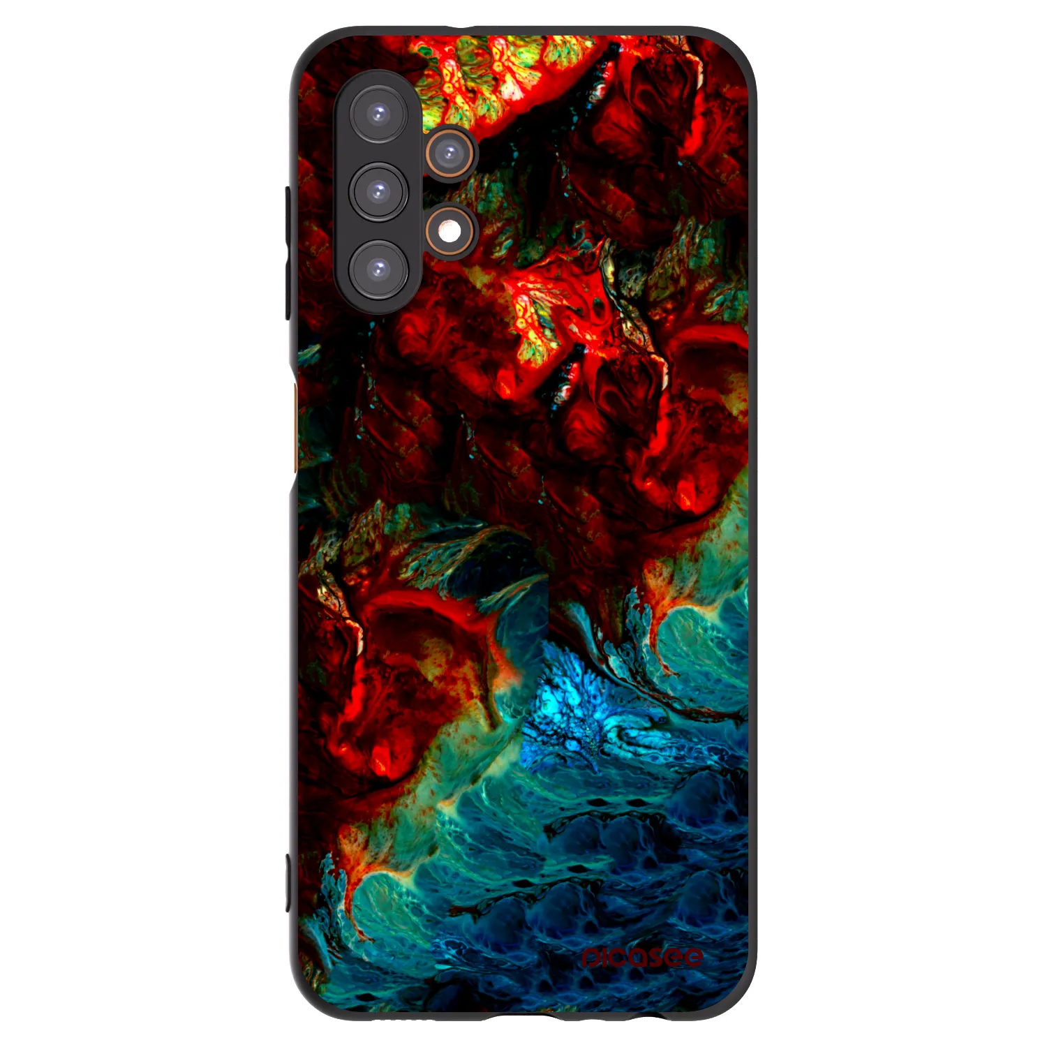 Picasee Samsung Galaxy A13 5G Hülle - Schwarzes Silikon - Universe