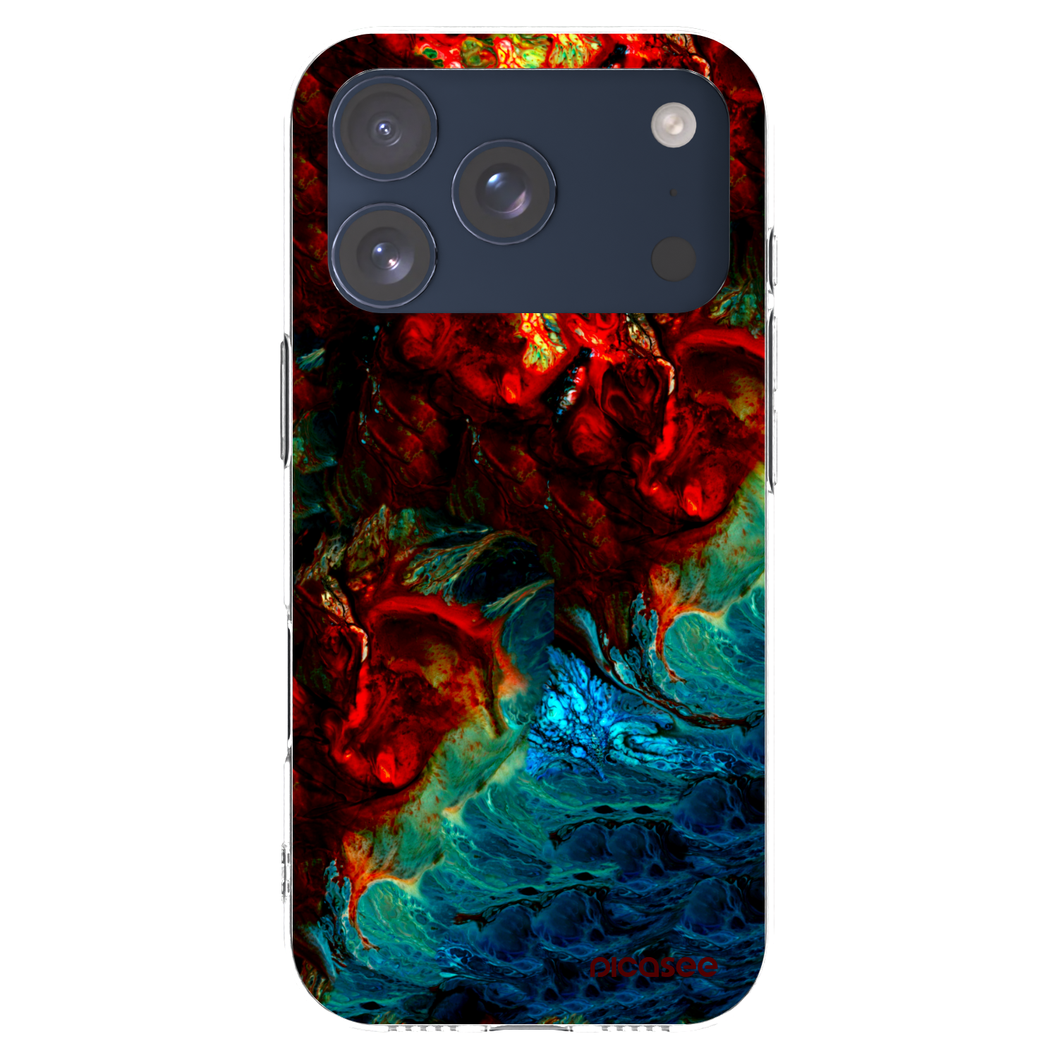 Picasee Apple iPhone 17 Pro Hülle - Transparentes Silikon - Universe