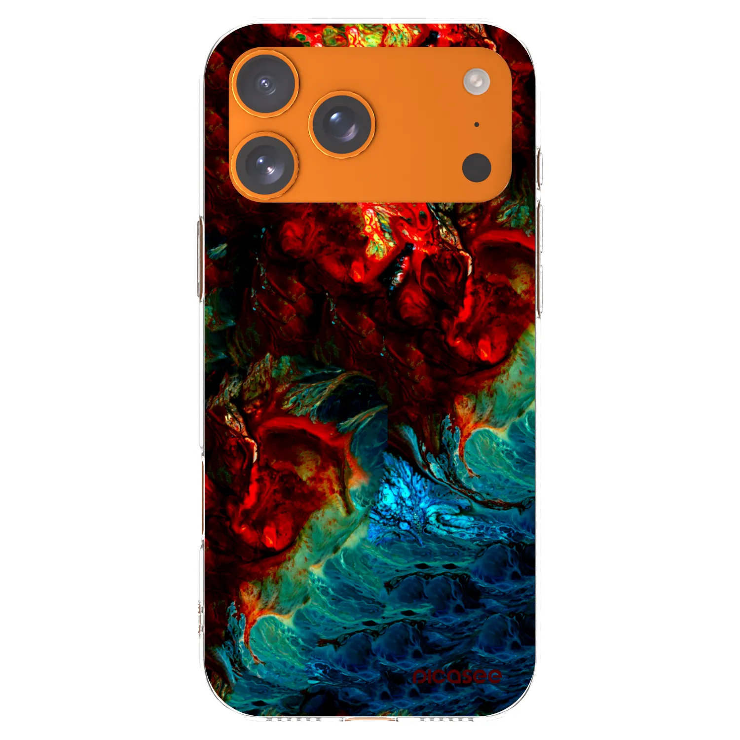 Picasee Apple iPhone 17 Pro Max Hülle - Transparentes Silikon - Universe