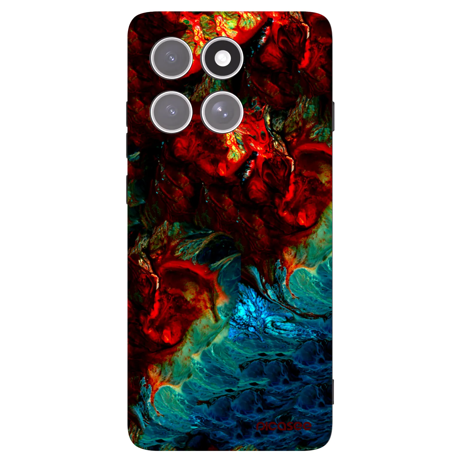 Picasee Motorola Edge 60 Pro Hülle - Schwarzes Silikon - Universe