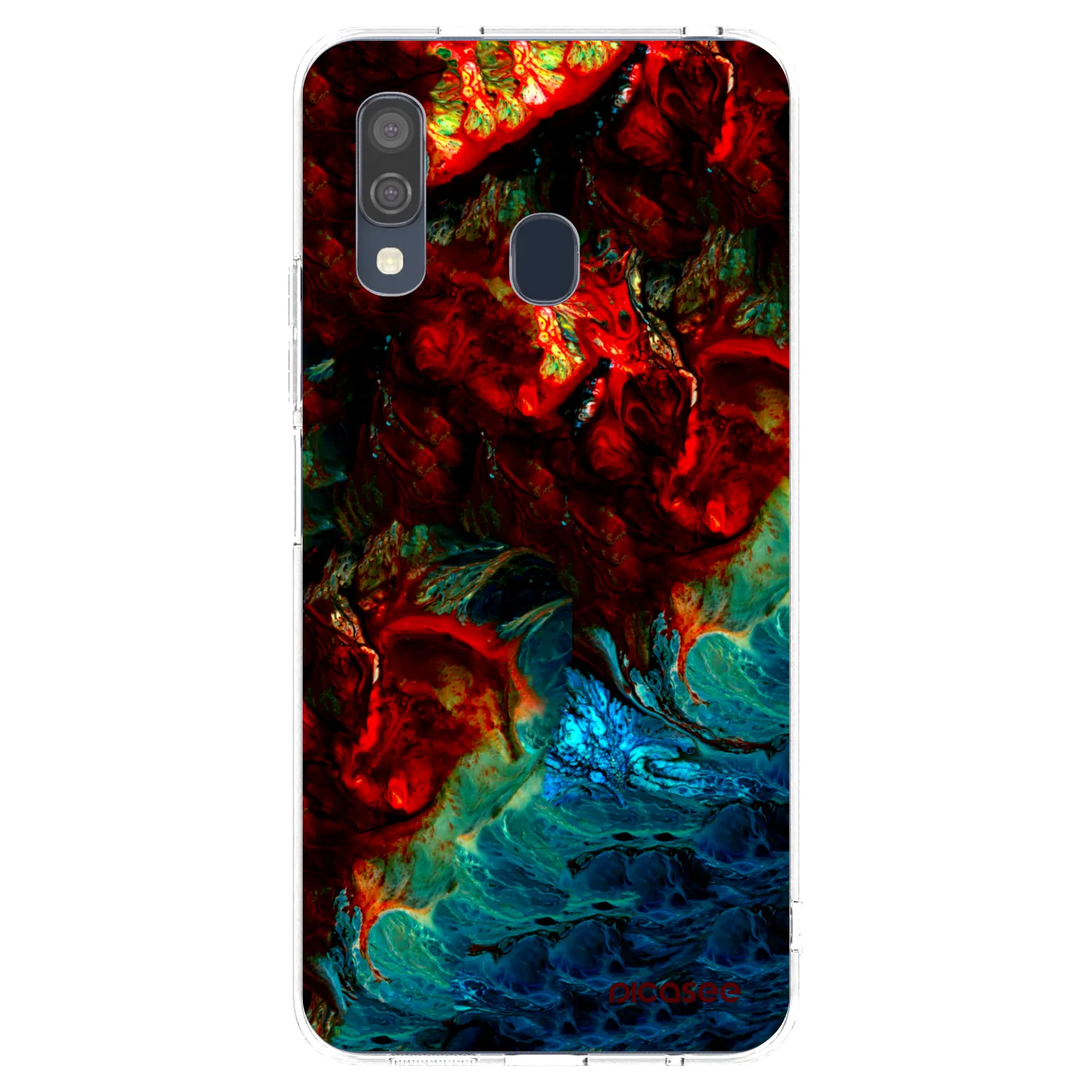 Picasee Samsung Galaxy A40 A405F Hülle - Transparentes Silikon - Universe