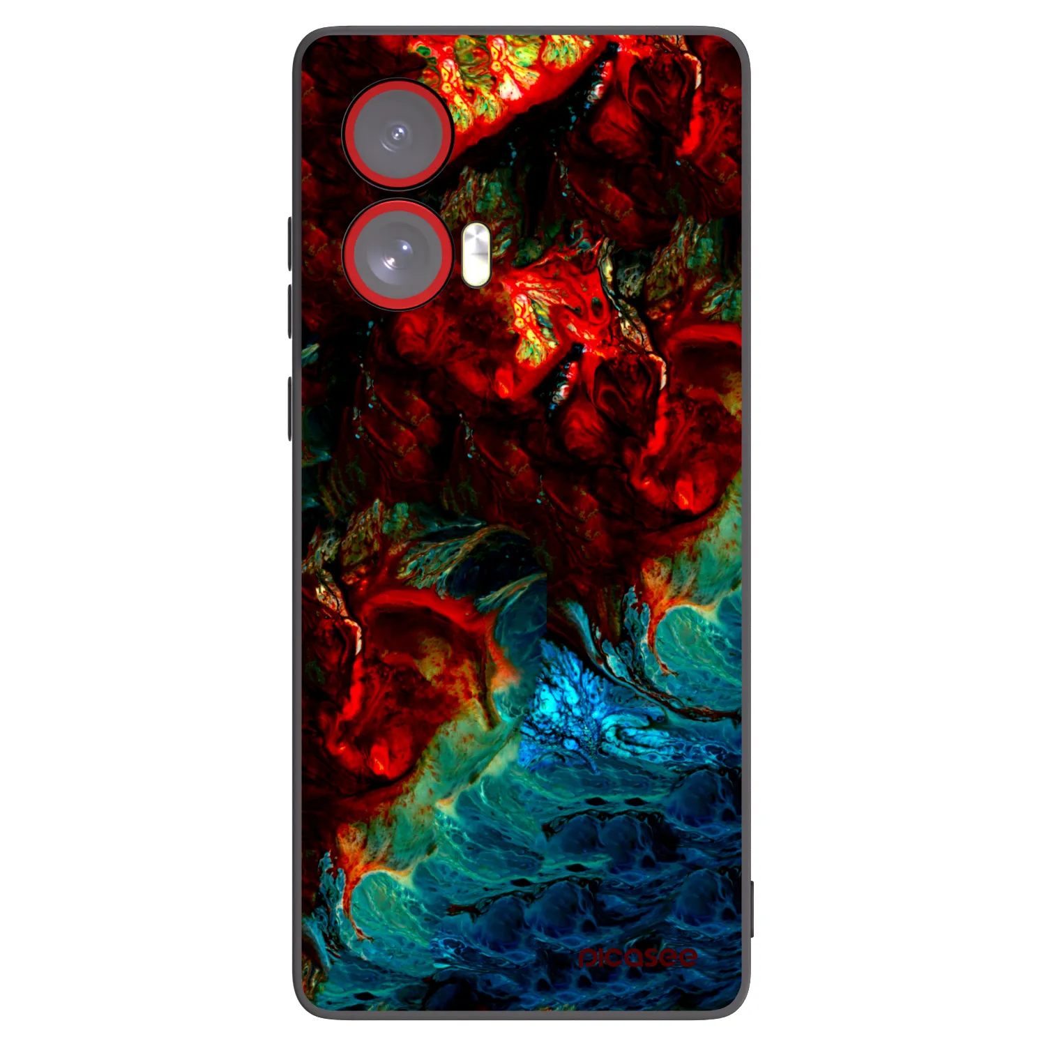 Picasee Motorola Edge 50 Fusion Hülle - Schwarzes Silikon - Universe