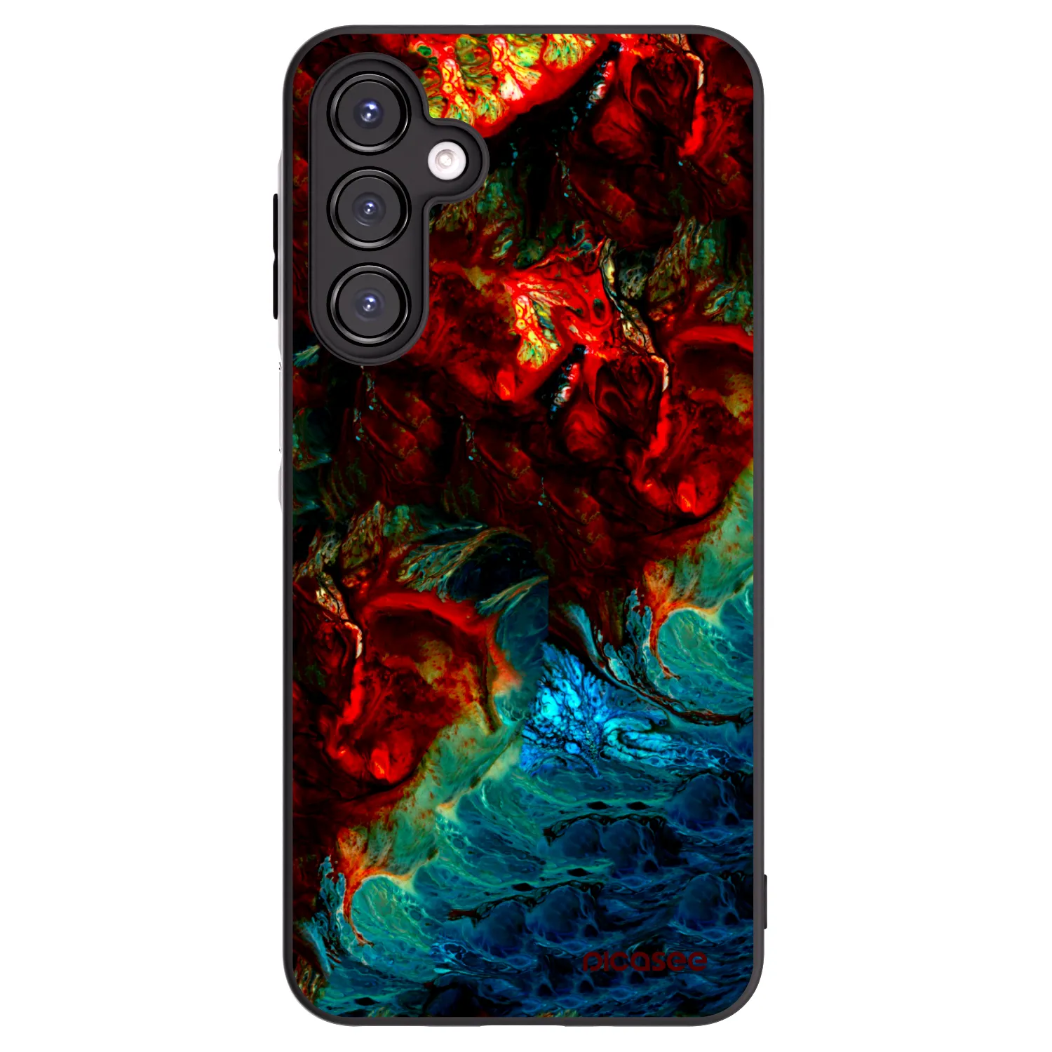 Picasee Samsung Galaxy A16 4G Hülle - Schwarzes Silikon - Universe