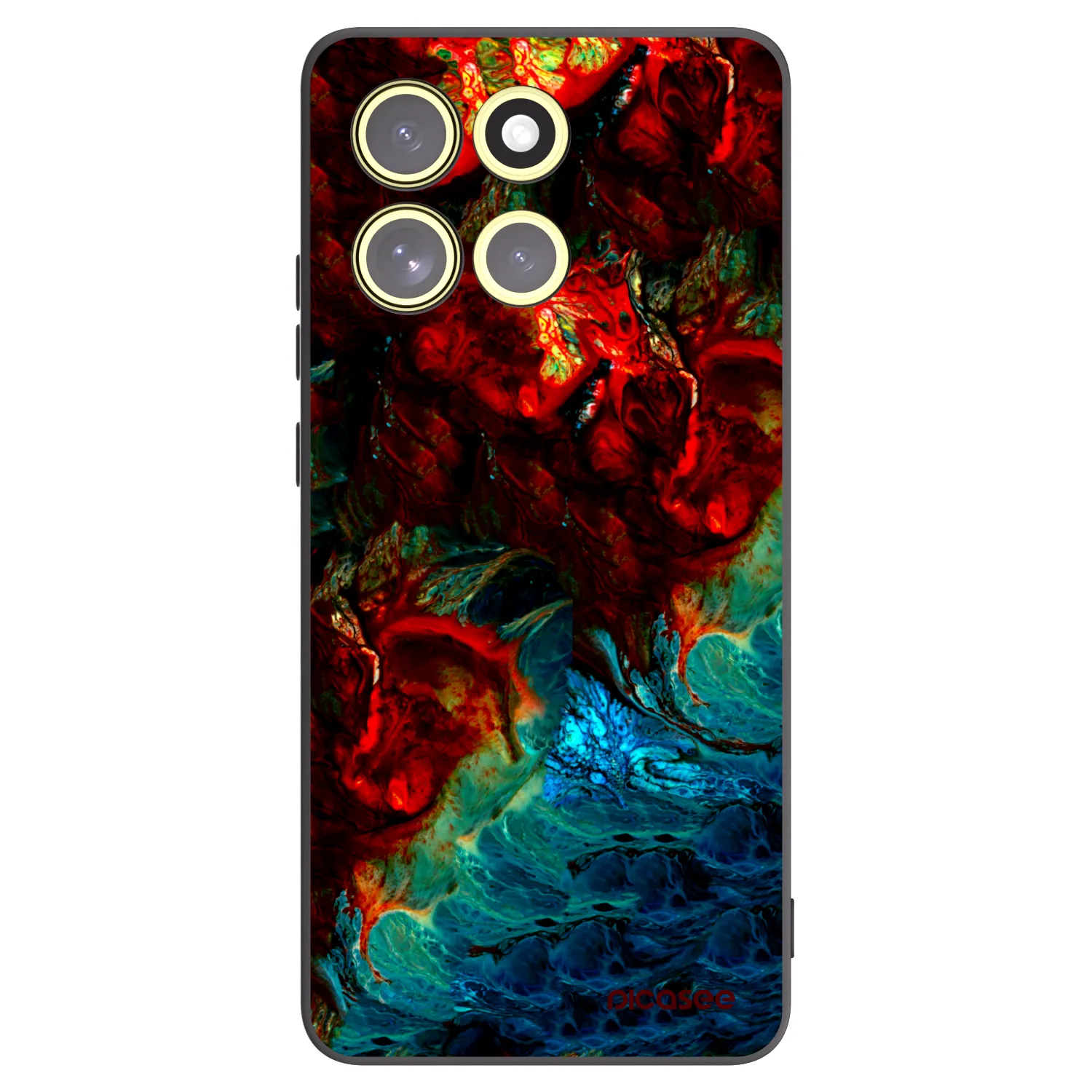 Picasee Motorola Moto G86 Power 5G Hülle - Schwarzes Silikon - Universe