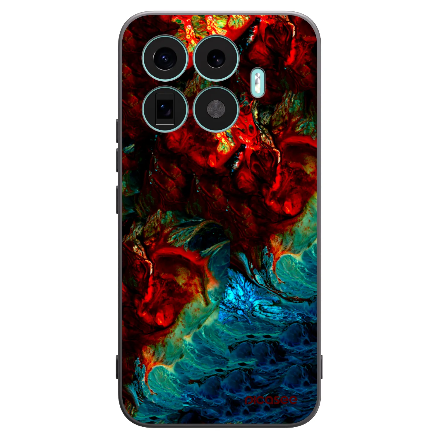 Picasee Xiaomi 17T Pro Hülle - Schwarzes Silikon - Universe